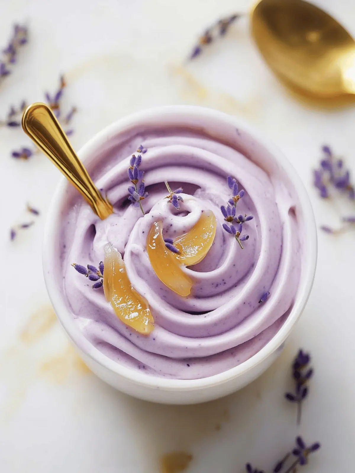 Creamy Honey Lavender Frozen Yogurt for Effortless Indulgence 2 Honey Lavender Frozen Yogurt
