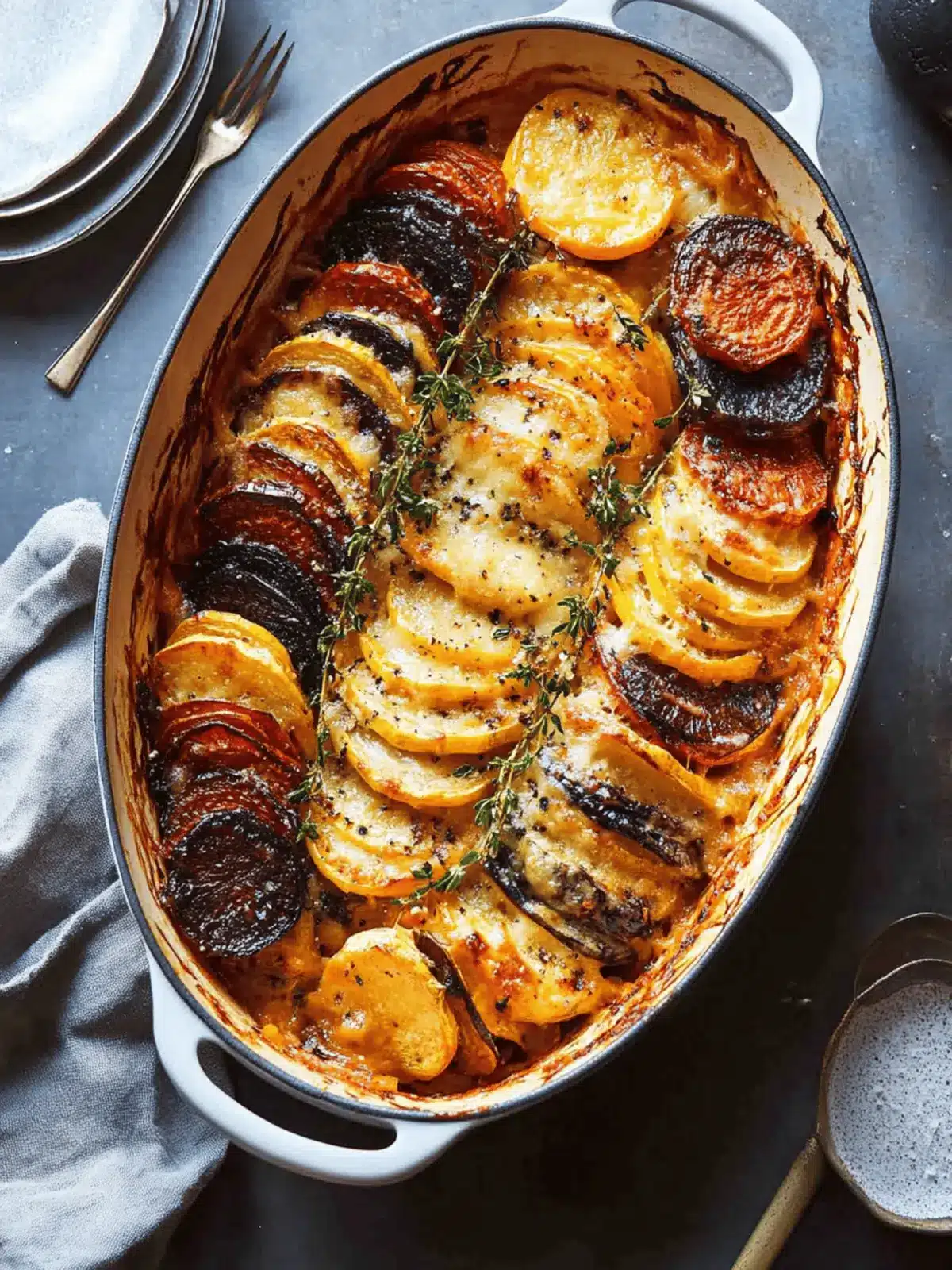 Cheesy Root Vegetable Gratin for a Cozy Holiday Feast 3 Cheesy Root Vegetable Gratin