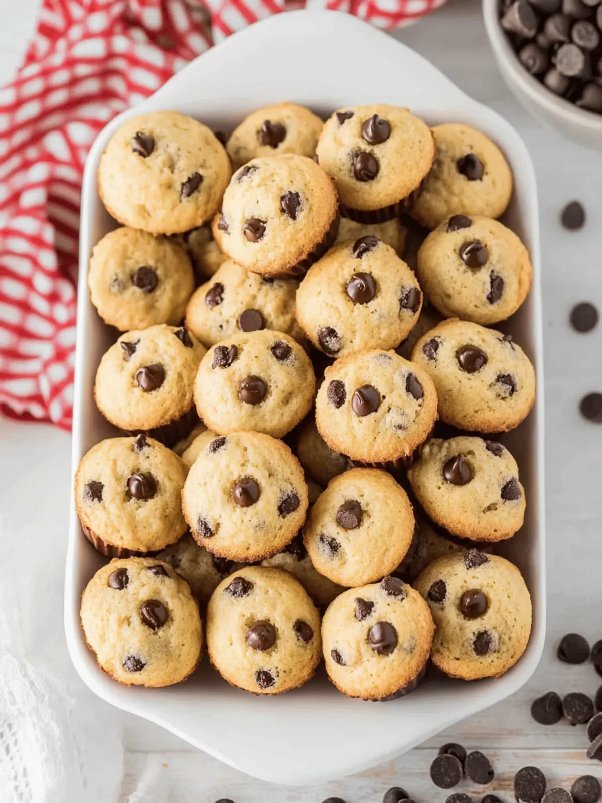 Delicious Mini Chocolate Chip Muffins to Sweeten Your Day 5 Mini Chocolate Chip Muffins
