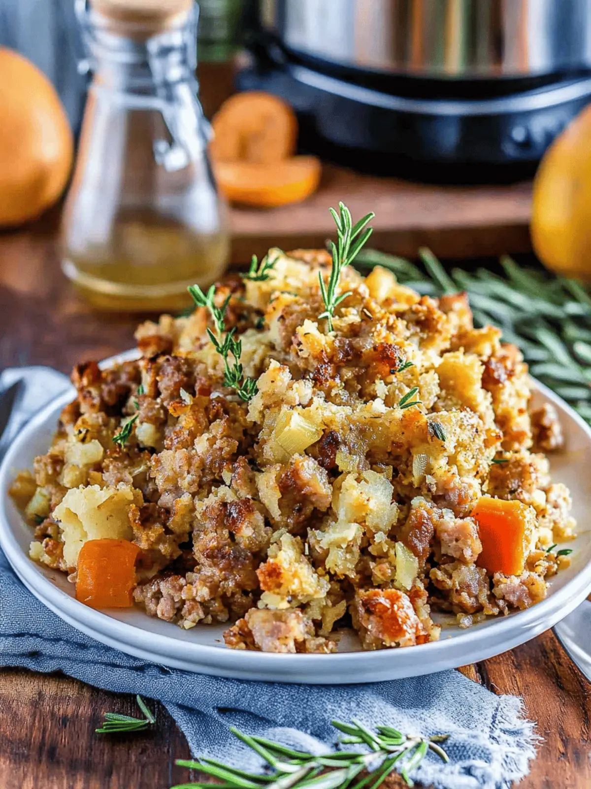 Slow Cooker Sausage Stuffing That Will Wow Your Guests 3 Slow Cooker Sausage Stuffing