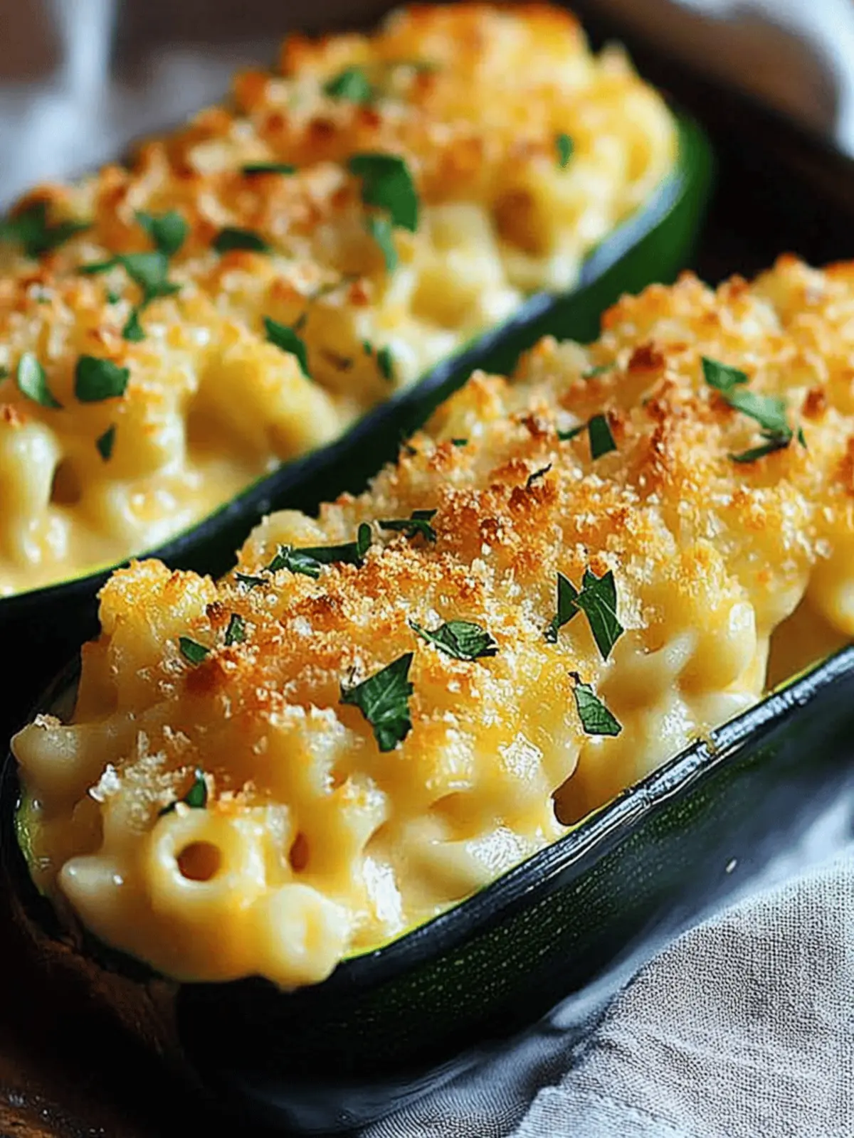 Mac & Cheese Stuffed Zucchini: Healthy Comfort You’ll Love 3 Mac & Cheese Stuffed Zucchini