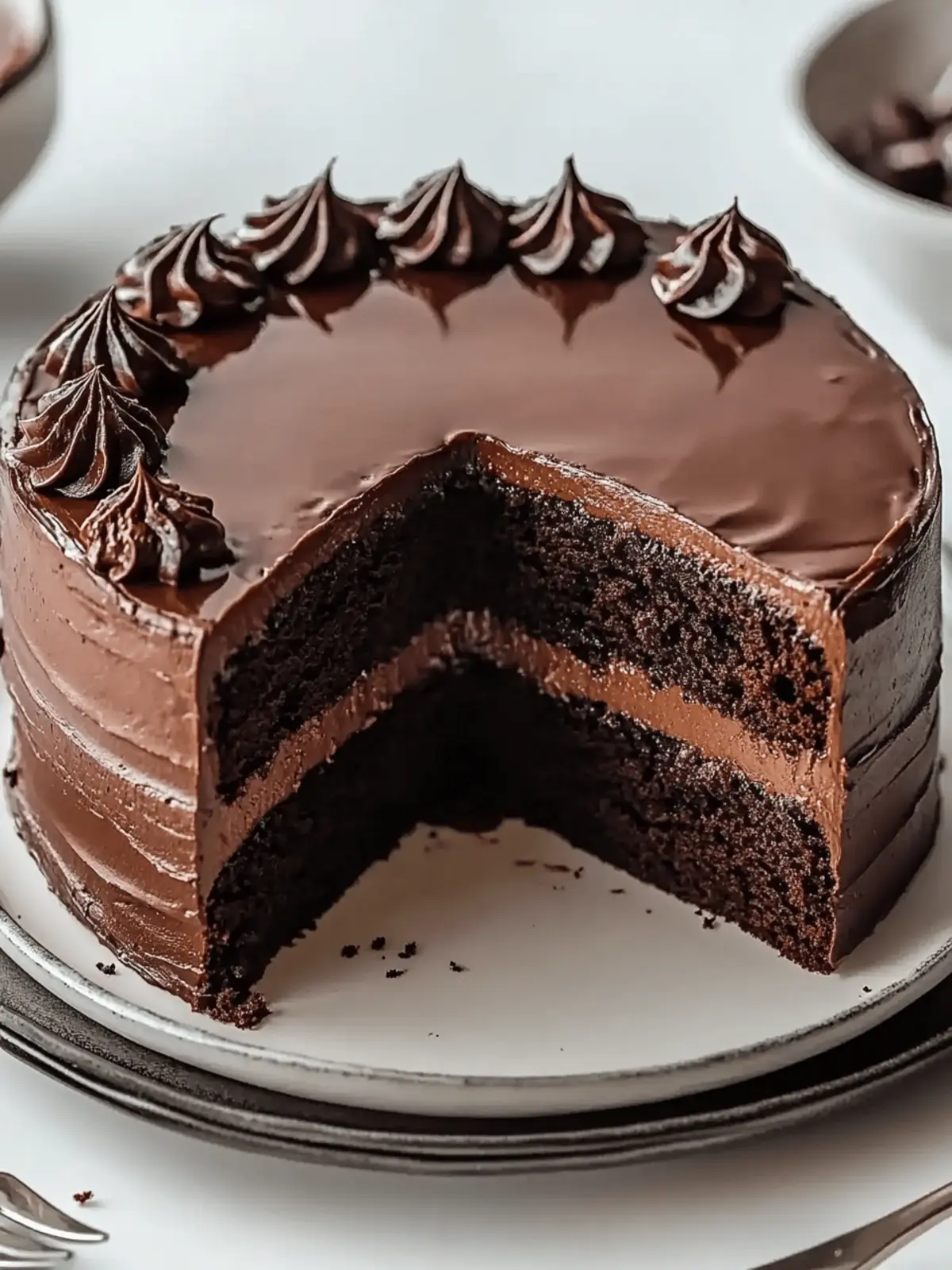 Decadent Moist Chocolate Cake with Healthy Twist Inside 5 Moist Chocolate Cake