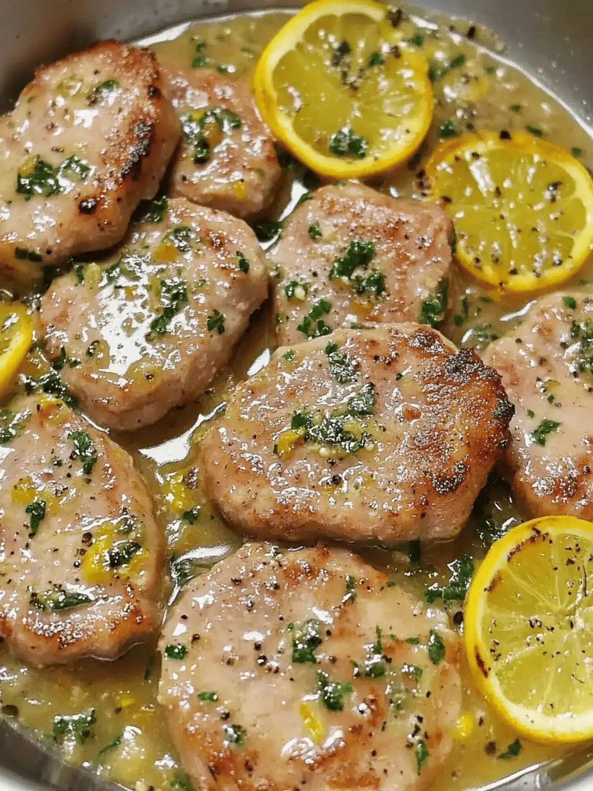 Savor Pork Medallions with Picatta Sauce in Just 25 Minutes 3 Pork Medallions with Picatta Sauce