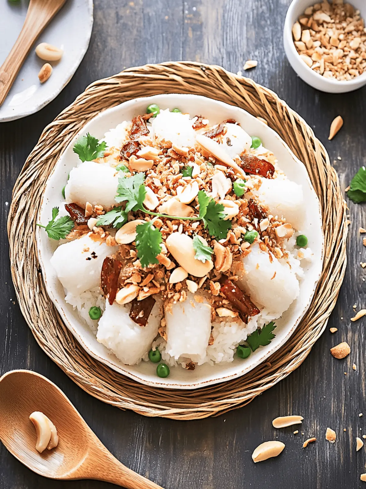Savory Vietnamese Sticky Rice: Top It Your Way! 3 Vietnamese Sticky Rice