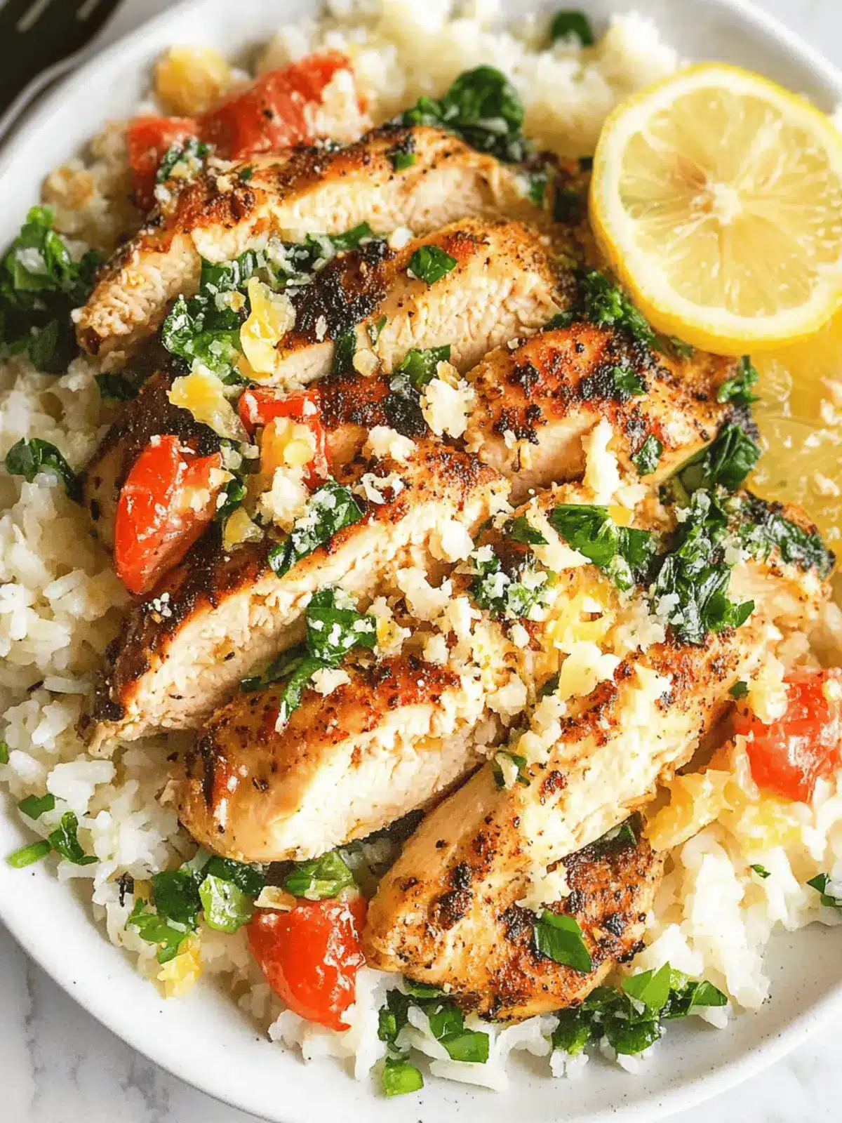 Lemon Garlic Parmesan Chicken and Rice That's Pure Comfort 4 Lemon Garlic Parmesan Chicken and Rice