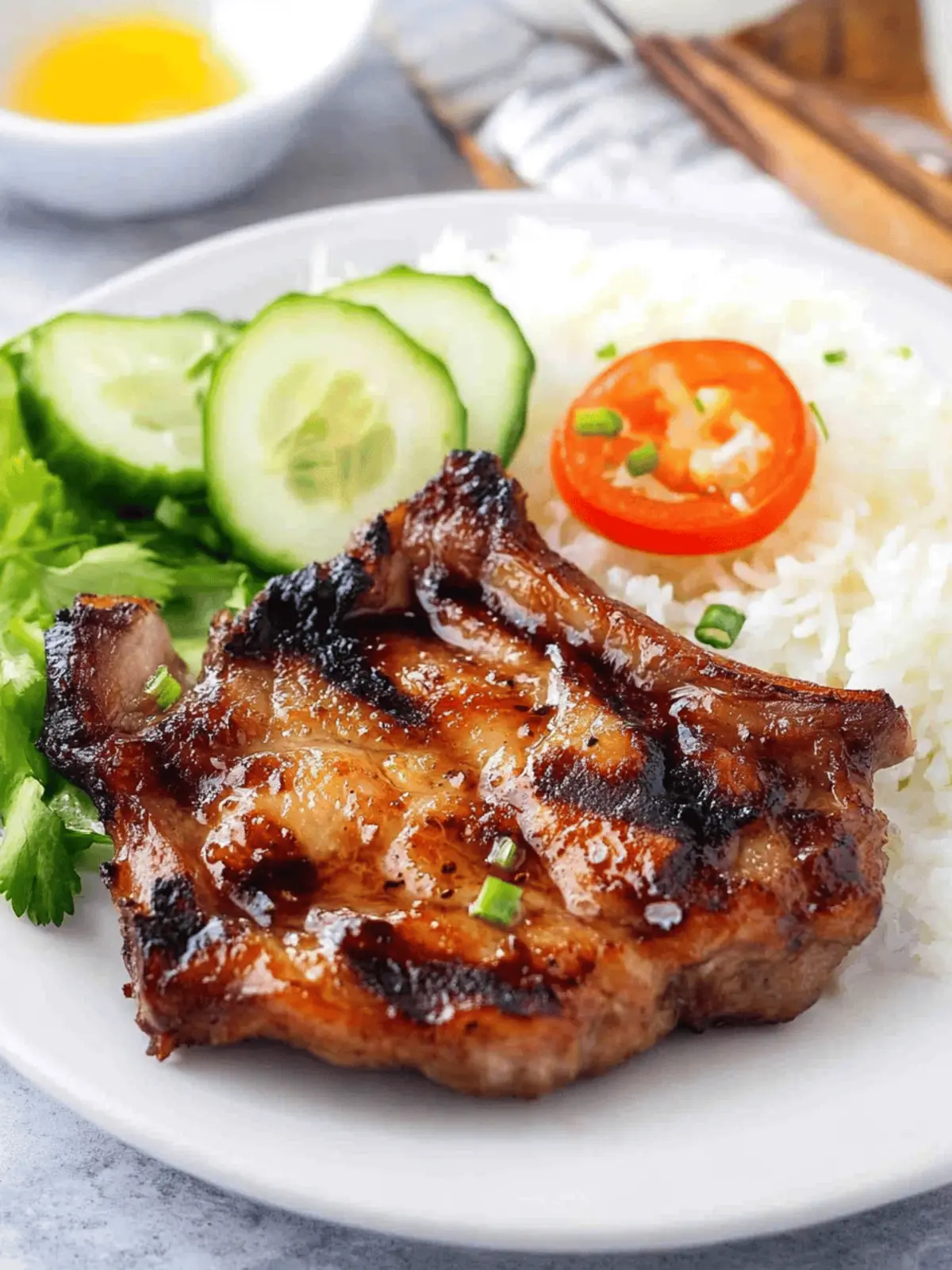 Savory Vietnamese Lemongrass Pork Chop Air Fryer Delight 3 Vietnamese Lemongrass Pork Chop