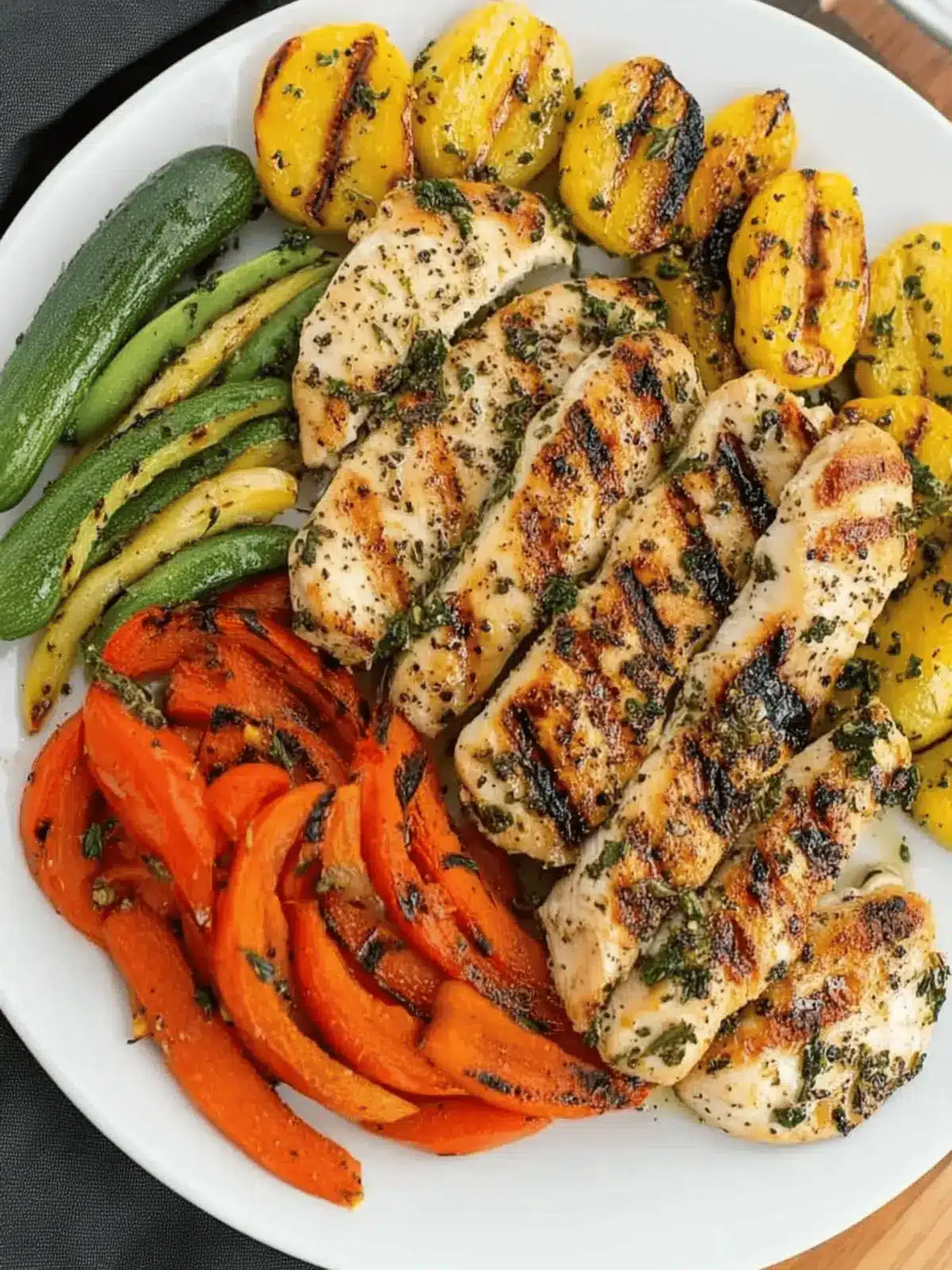 Grilled Garlic and Herb Chicken and Veggies for Busy Nights 4 Grilled Garlic and Herb Chicken and Veggies