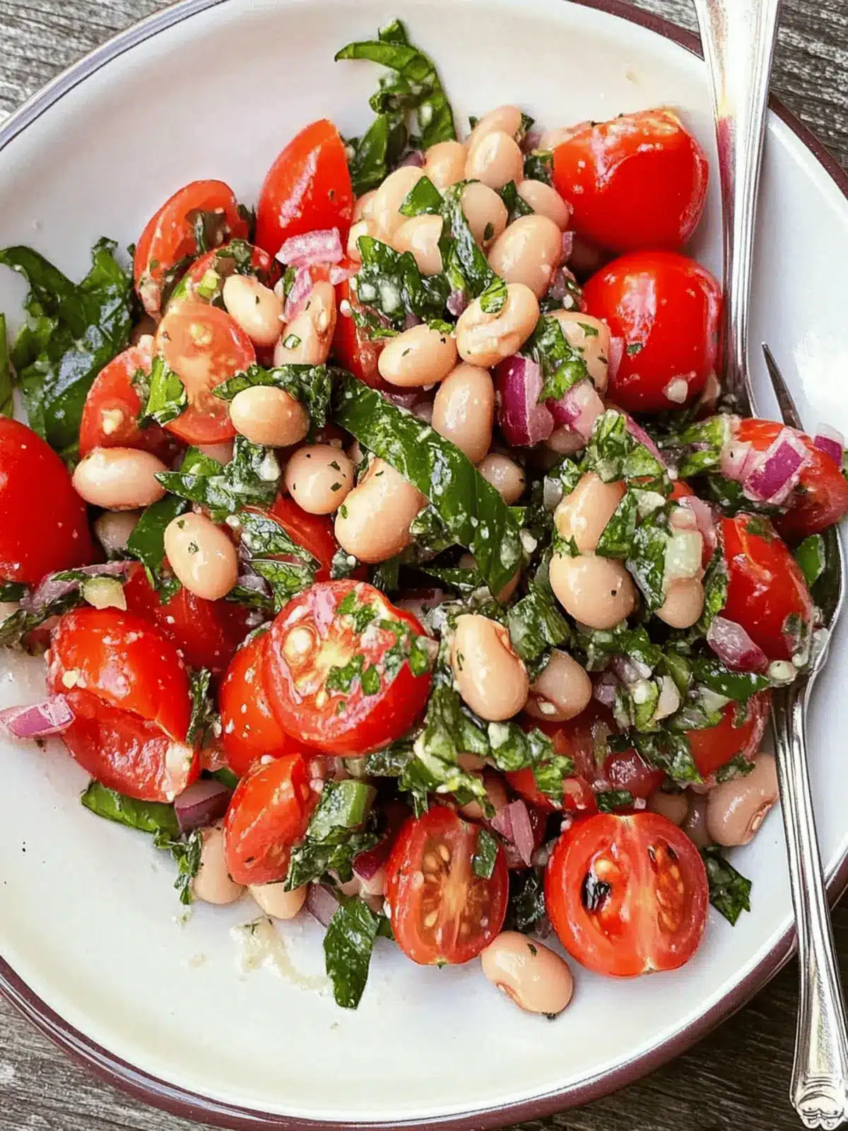 Speedy Tomato + Herby Bean Salad for a Fresh and Easy Lunch 3 Speedy Tomato + Herby Bean Salad