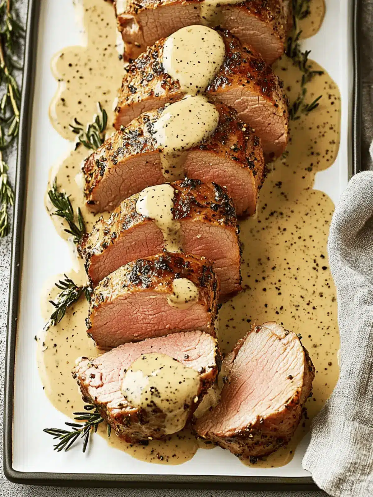 Oven-Baked Pork Tenderloin with Creamy Dijon Sauce Magic 5 Oven-Baked Pork Tenderloin with Dijon Cream Sauce