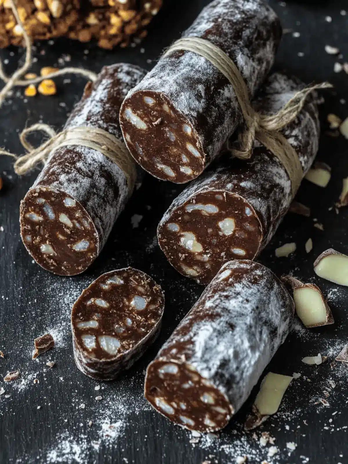 Decadent Chocolate Salami: The Ultimate No-Bake Delight 3 Chocolate Salami