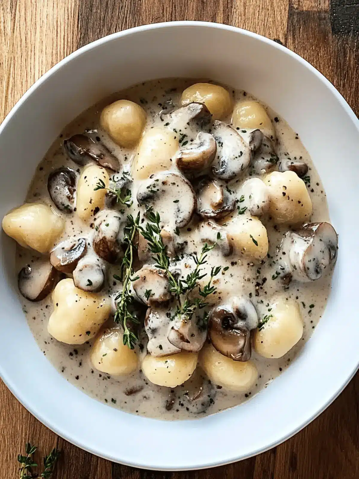 Mushroom Gnocchi with Parmesan Cream Sauce for Cozy Nights 2 Mushroom Gnocchi with Parmesan Cream Sauce