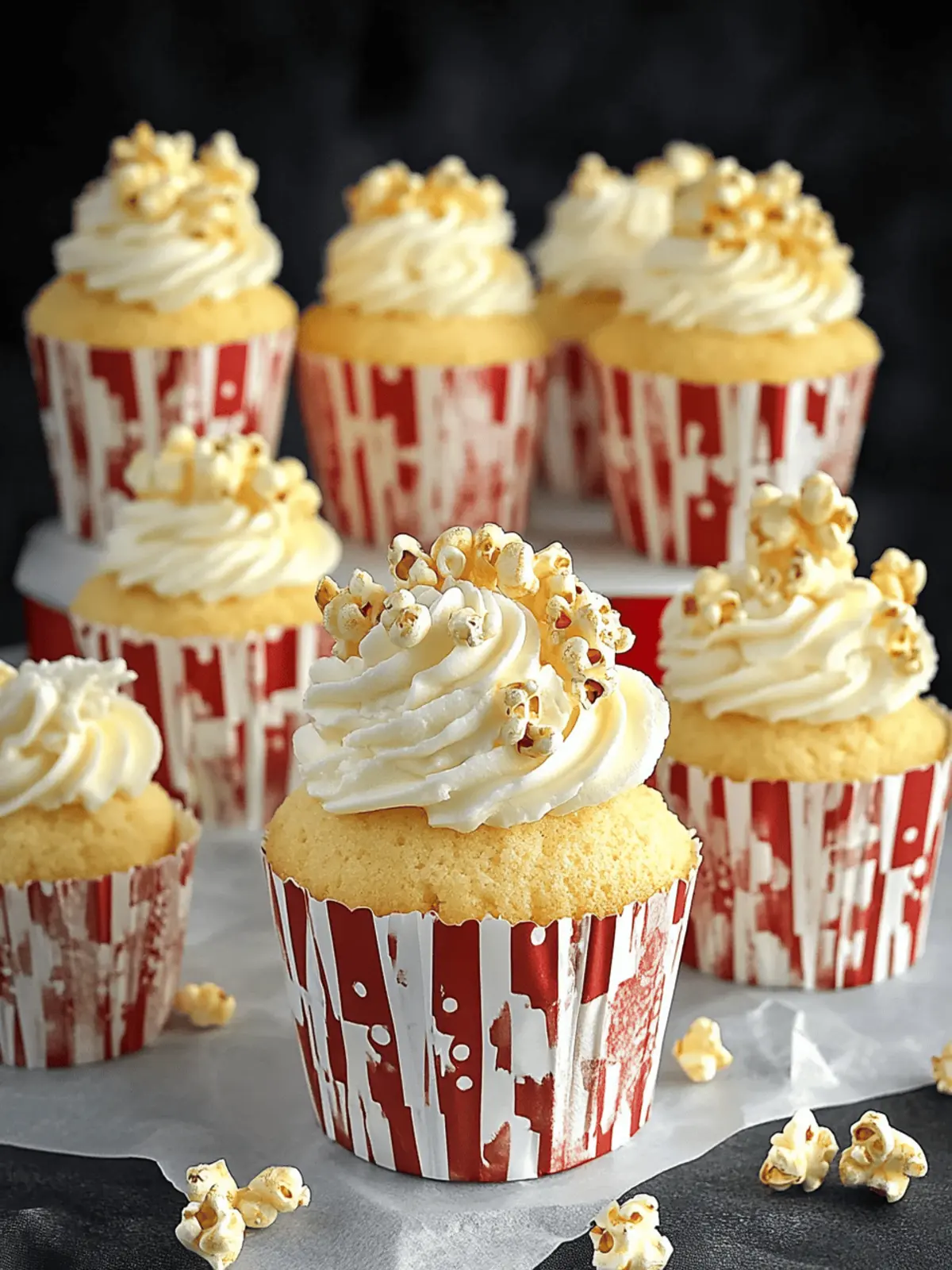 Buttered Popcorn Cupcakes That Bring Movie Night Home! 2 Buttered Popcorn Cupcakes