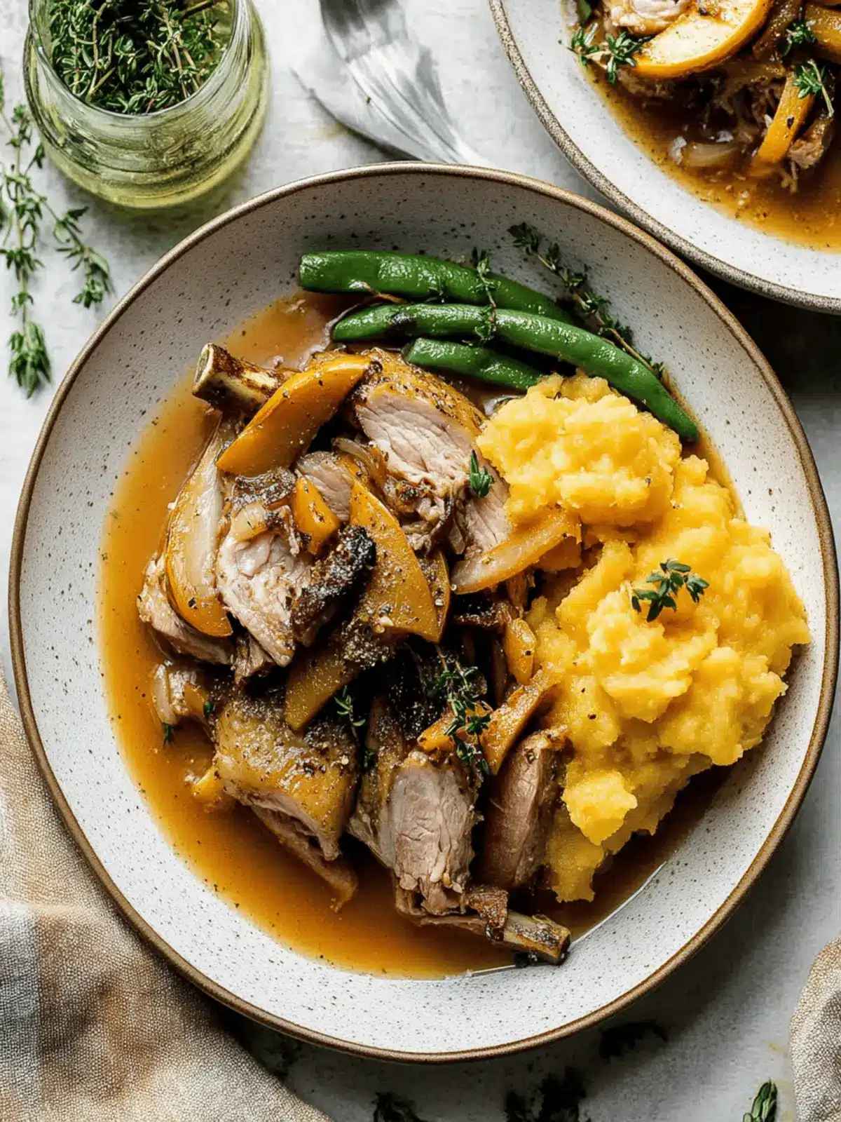 Cozy Apple Cider Braised Pork Shoulder with Butternut Squash 3 Apple Cider Braised Pork Shoulder with Roasted Garlic Whipped Butternut Squash
