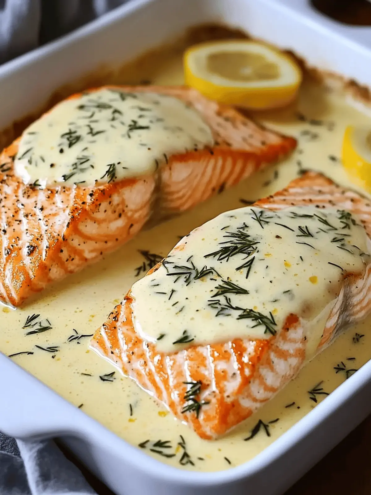 Baked Salmon with Lemon Butter Cream Sauce You’ll Love 2 Baked Salmon with Lemon Butter Cream Sauce