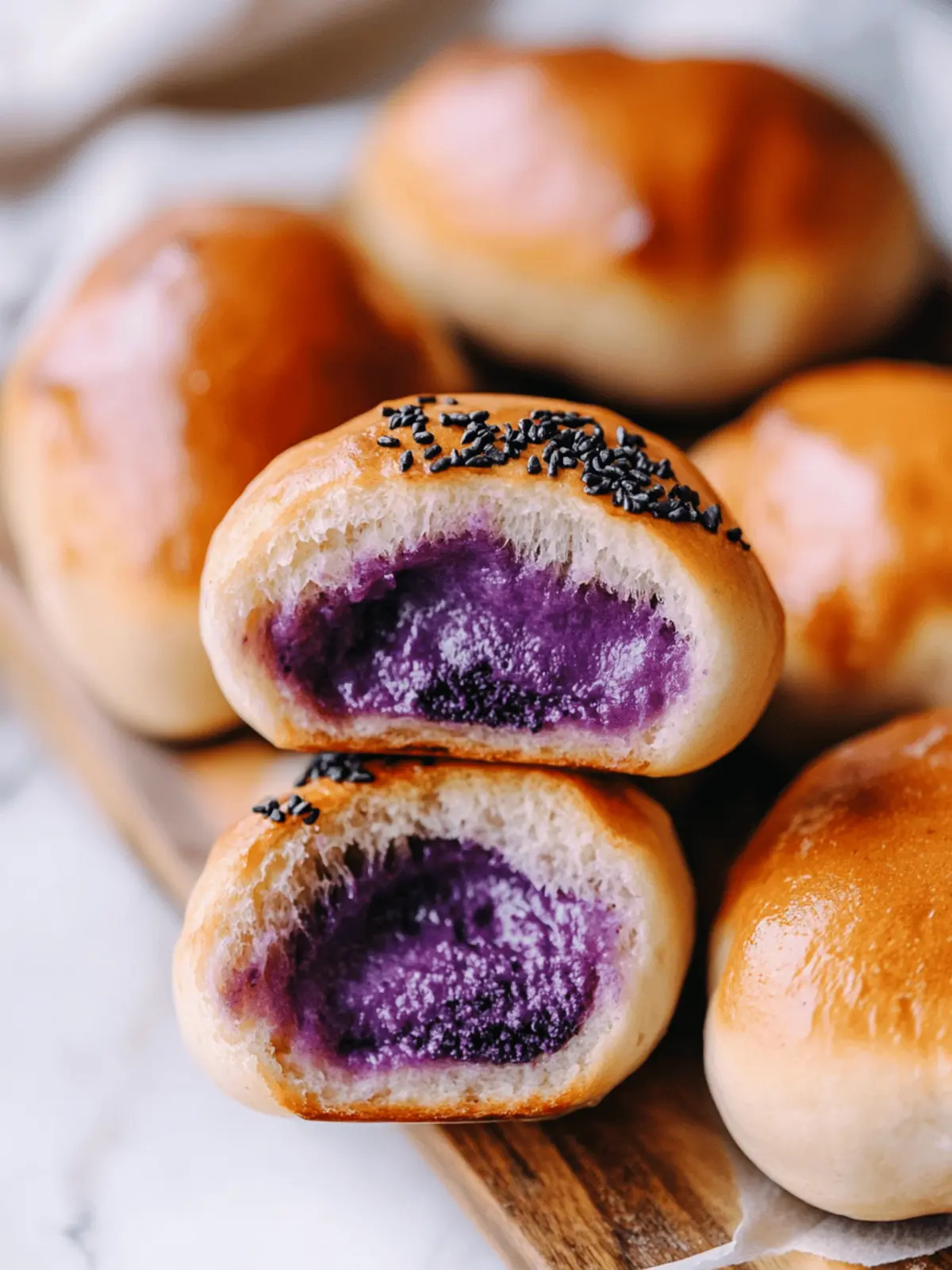 Fluffy Ube Buns with Sweet Coconut Filling You’ll Love 3 Ube Buns