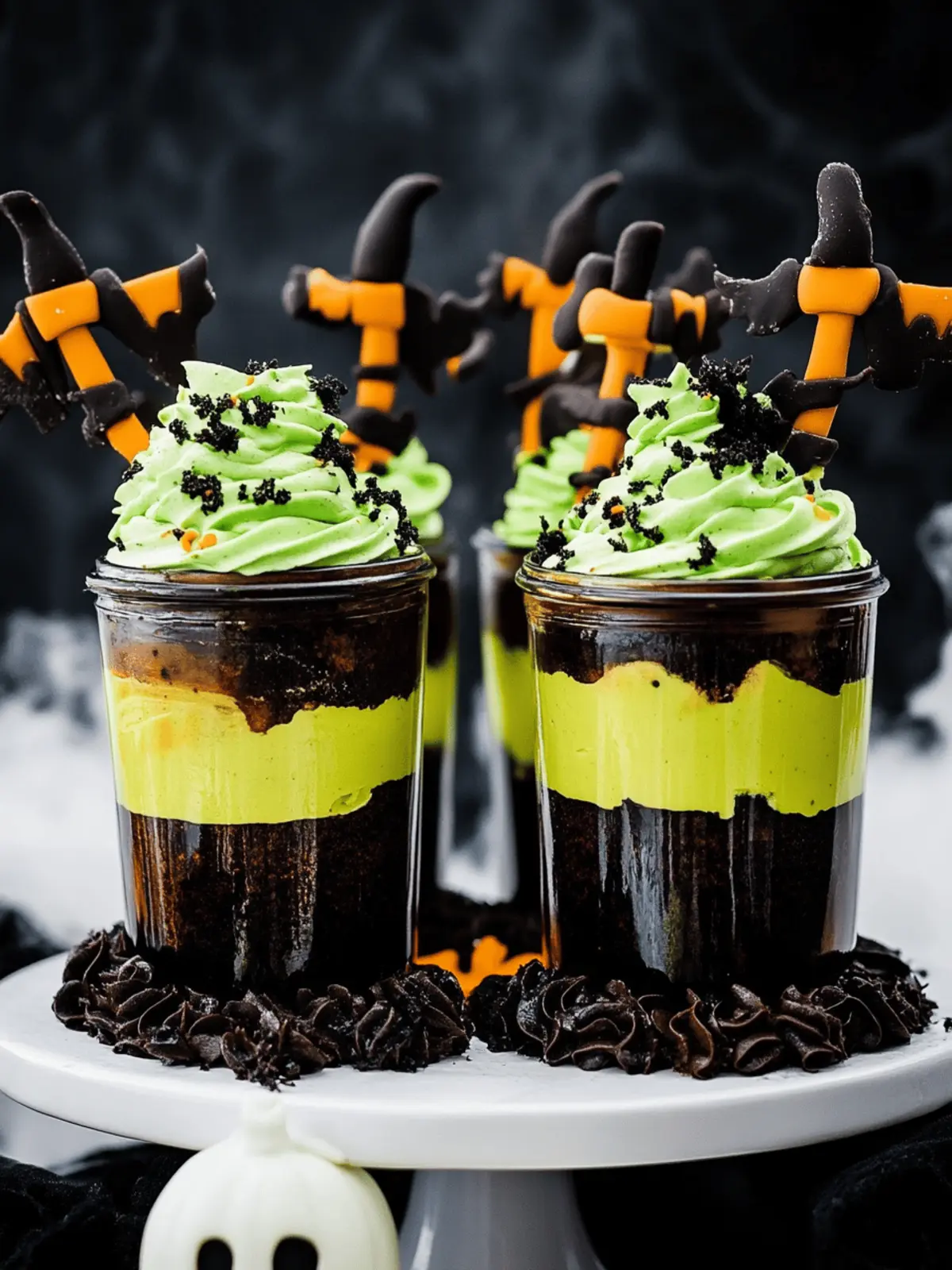 Witches Brew Halloween Cake Jars: A Spooky Sweet Treat 2 Witches Brew Halloween Cake Jars