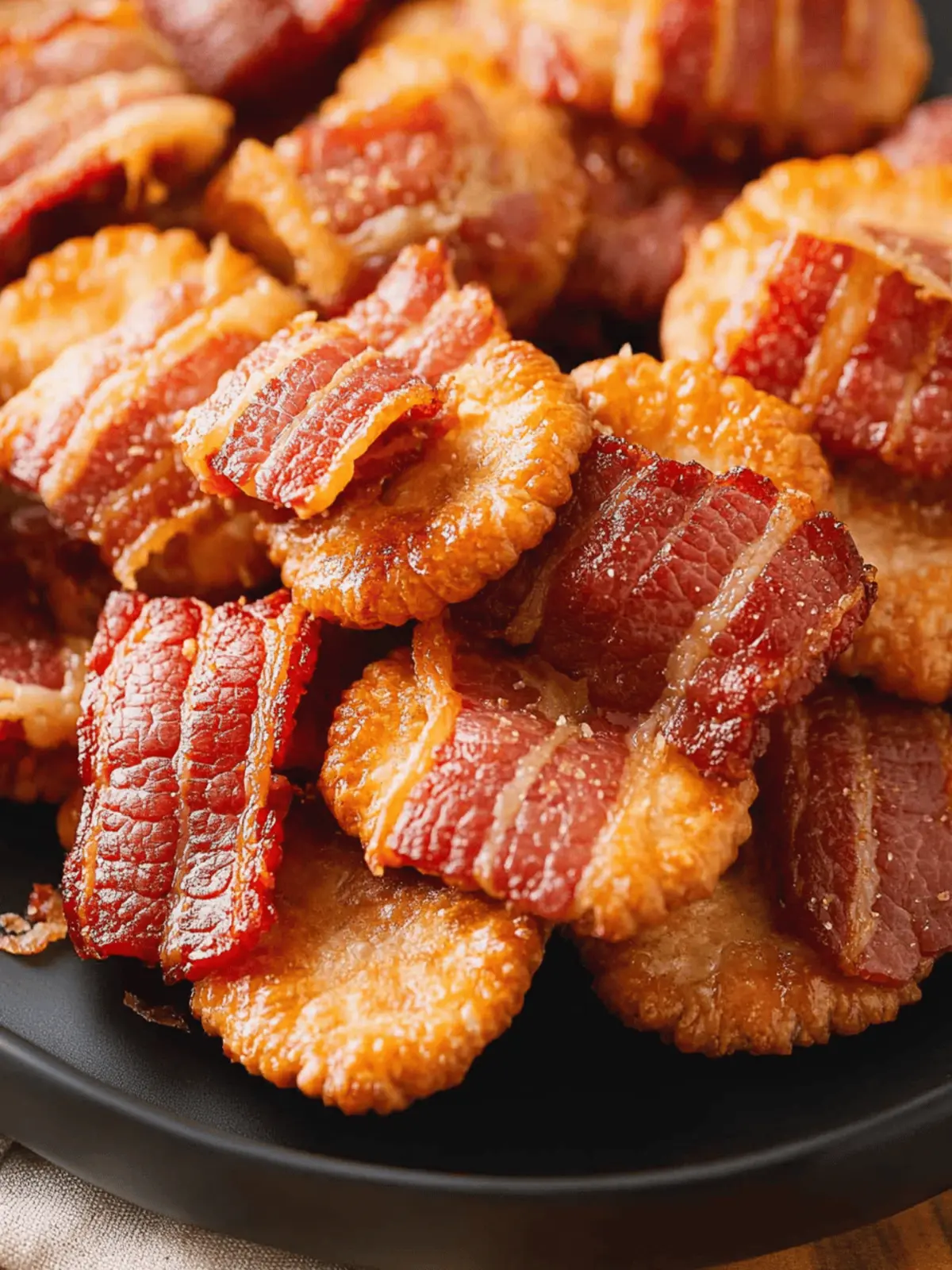 Cheesy Bacon Crackers: Quick, Irresistible Party Snack 3 Cheesy Bacon Crackers