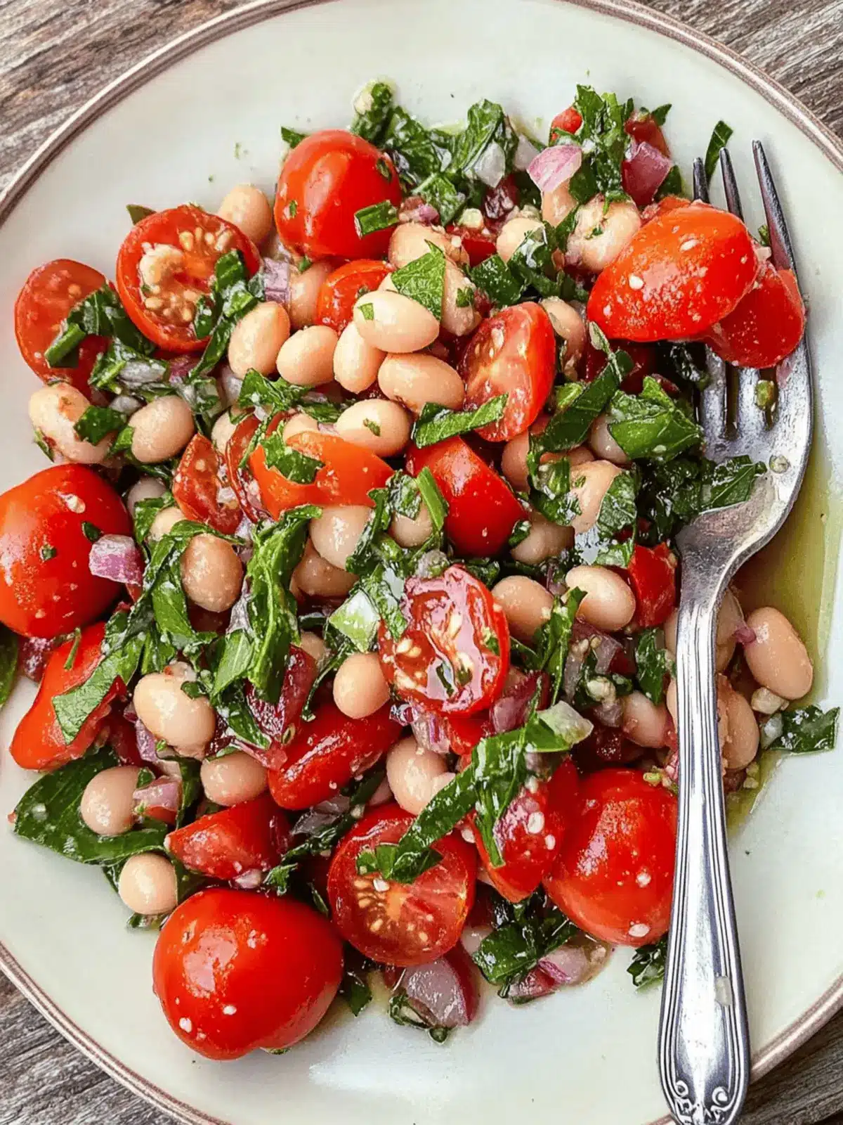 Speedy Tomato + Herby Bean Salad for a Fresh and Easy Lunch 4 Speedy Tomato + Herby Bean Salad