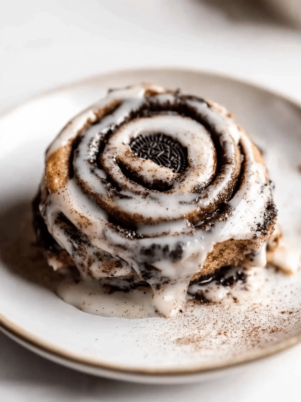 Indulge in Oreo Cookies and Cream Cinnamon Rolls Today 4 Oreo Cookies and Cream Cinnamon Rolls