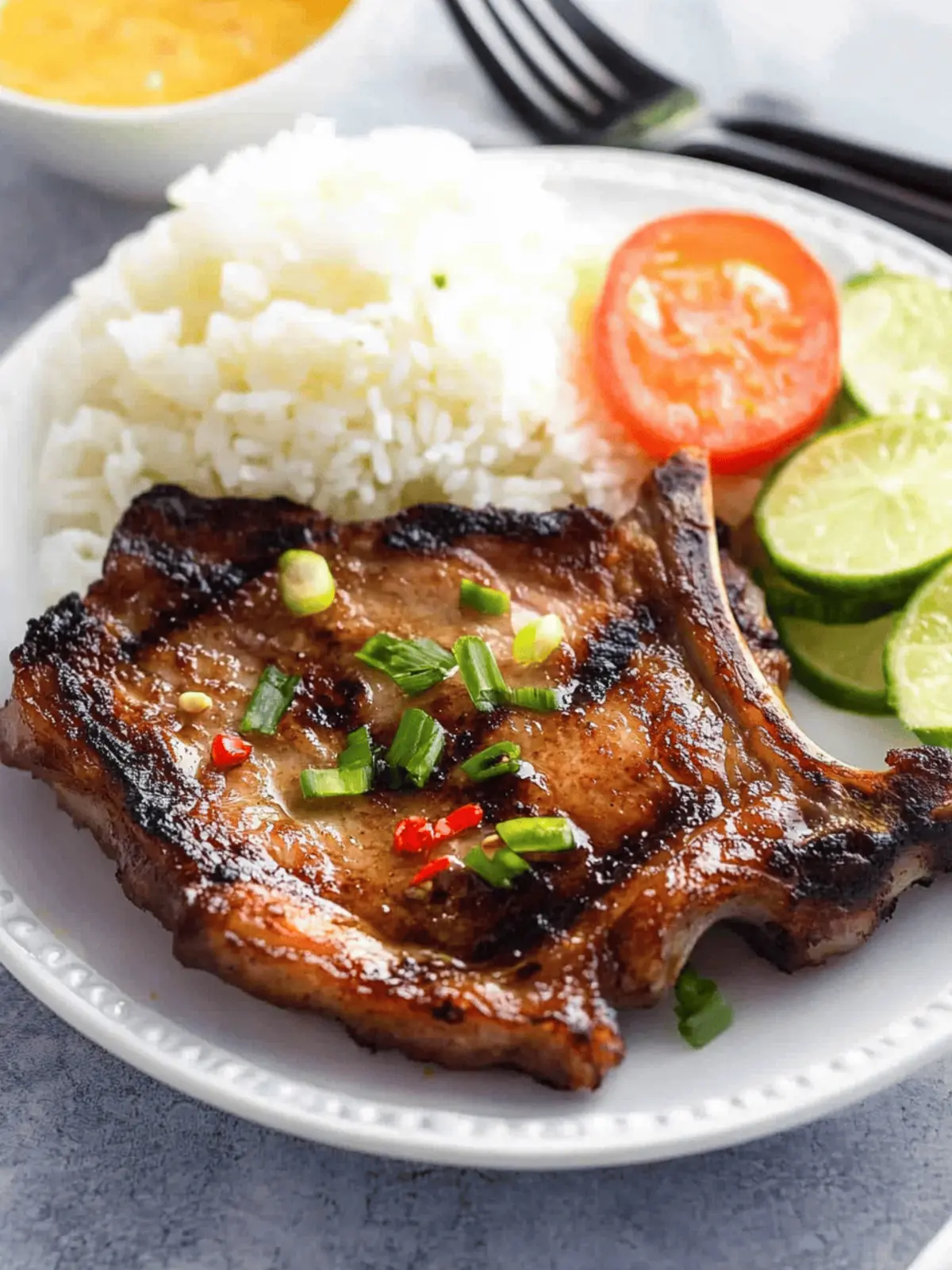 Savory Vietnamese Lemongrass Pork Chop Air Fryer Delight 4 Vietnamese Lemongrass Pork Chop