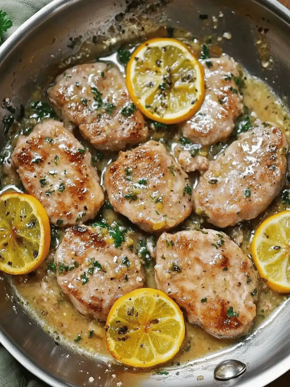 Savor Pork Medallions with Picatta Sauce in Just 25 Minutes 4 Pork Medallions with Picatta Sauce