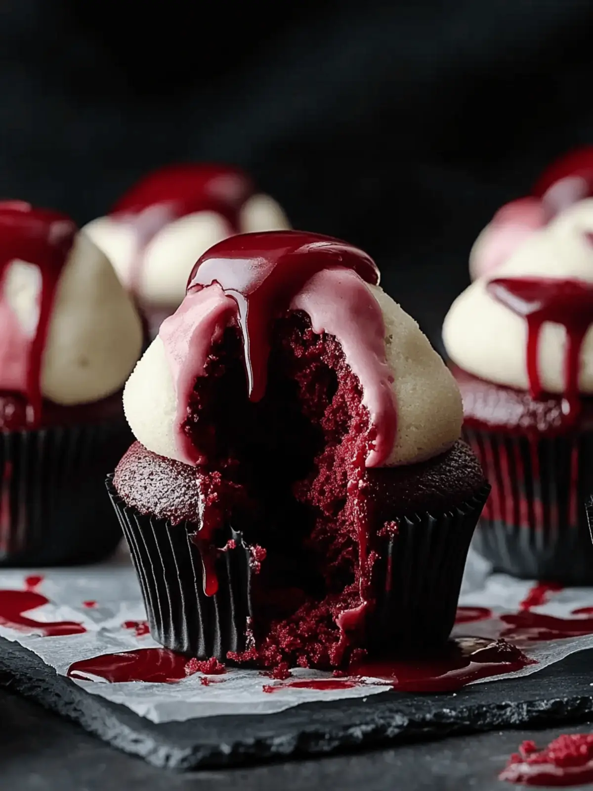 Delicious Halloween Vampire Bite Cupcakes for Spooky Treats 4 Halloween Vampire Bite Cupcakes