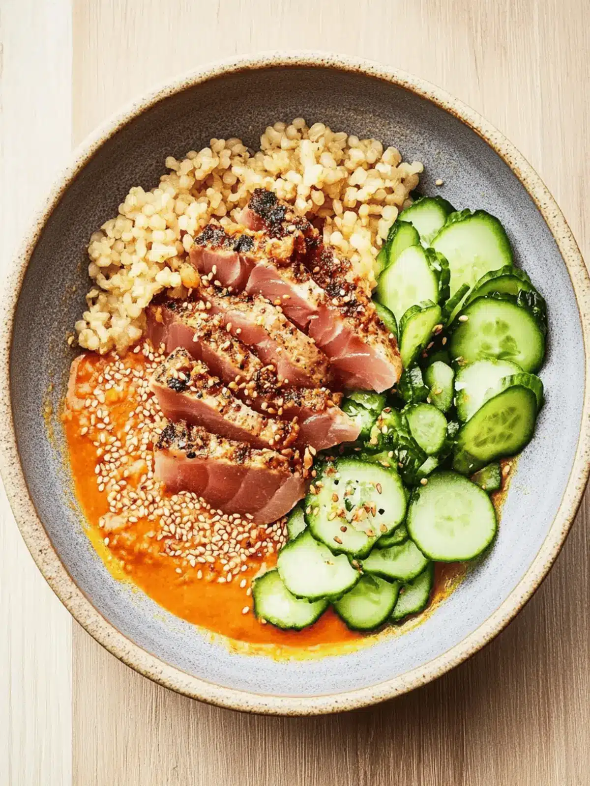 Seared Tuna Kimchi Bowl: A Delicious Twist on Comfort Food 3 Seared tuna kimchi bowl