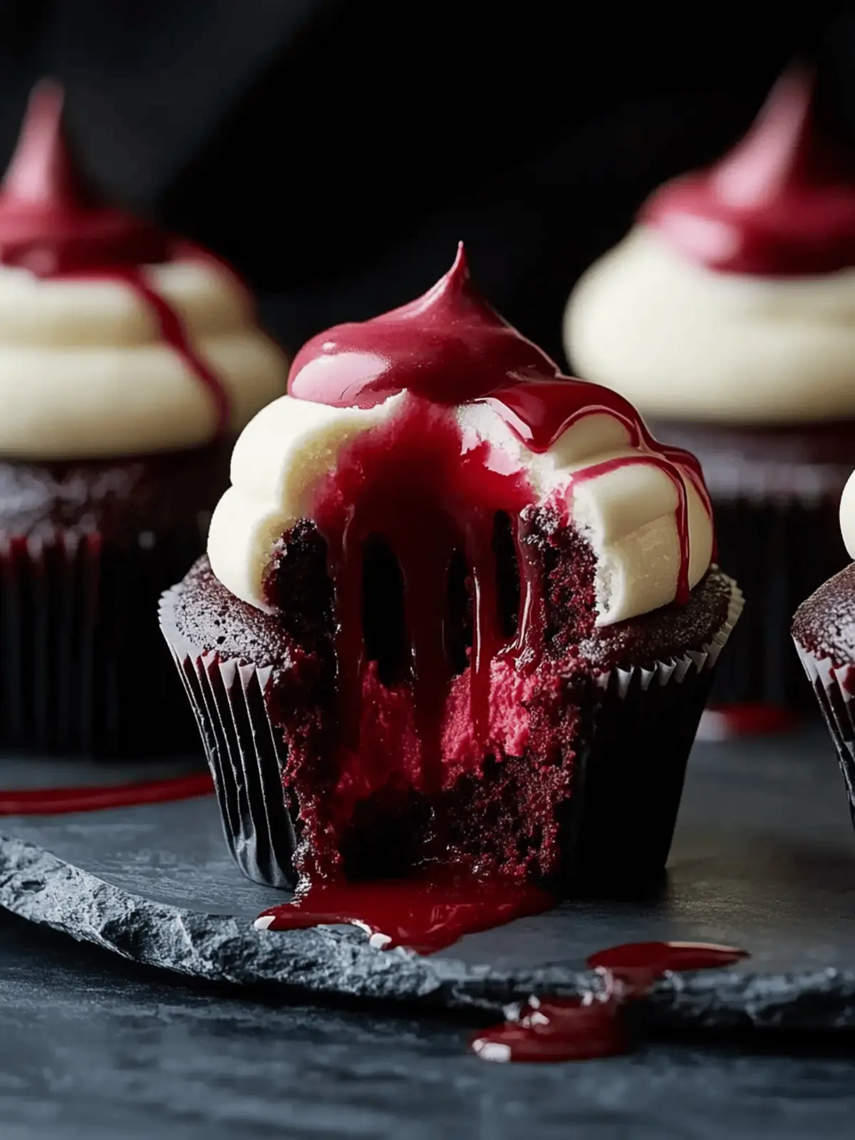 Delicious Halloween Vampire Bite Cupcakes for Spooky Treats 3 Halloween Vampire Bite Cupcakes