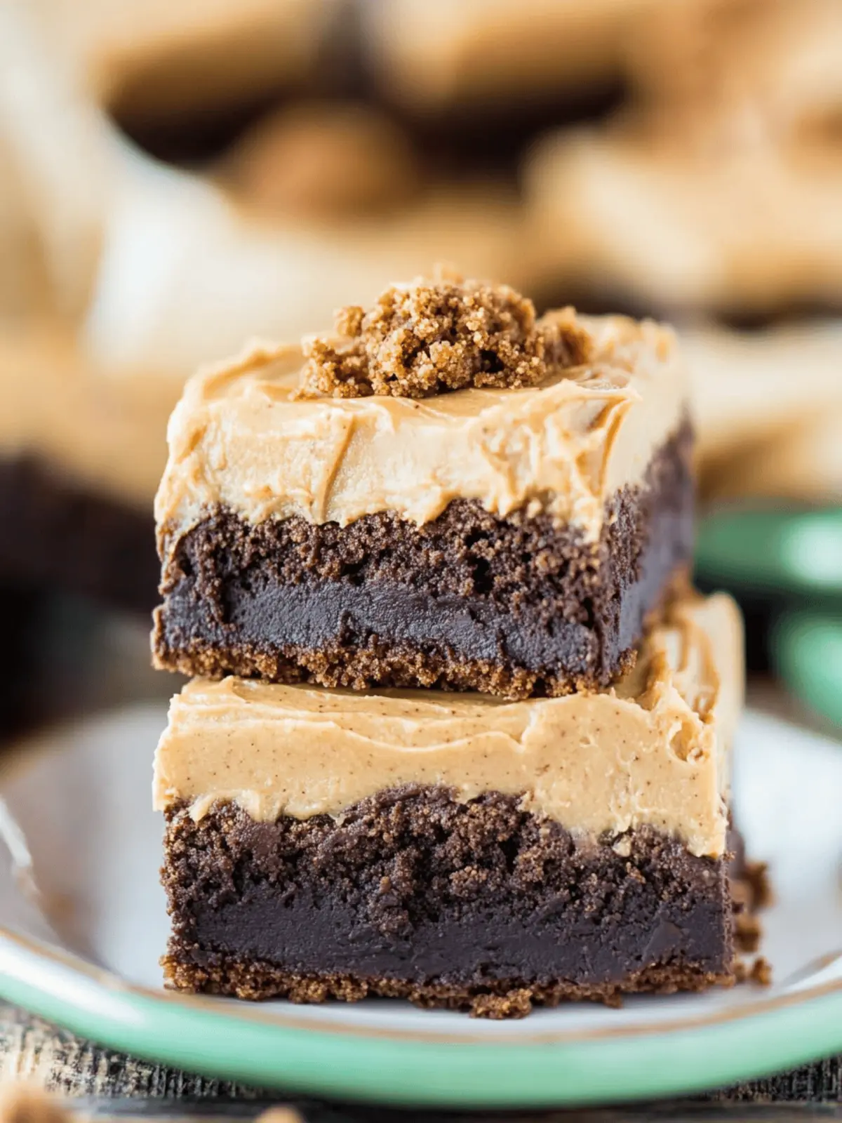 Decadent Cookie Butter Brownies with Cookie Butter Frosting 2 Cookie Butter Brownies with Cookie Butter Frosting