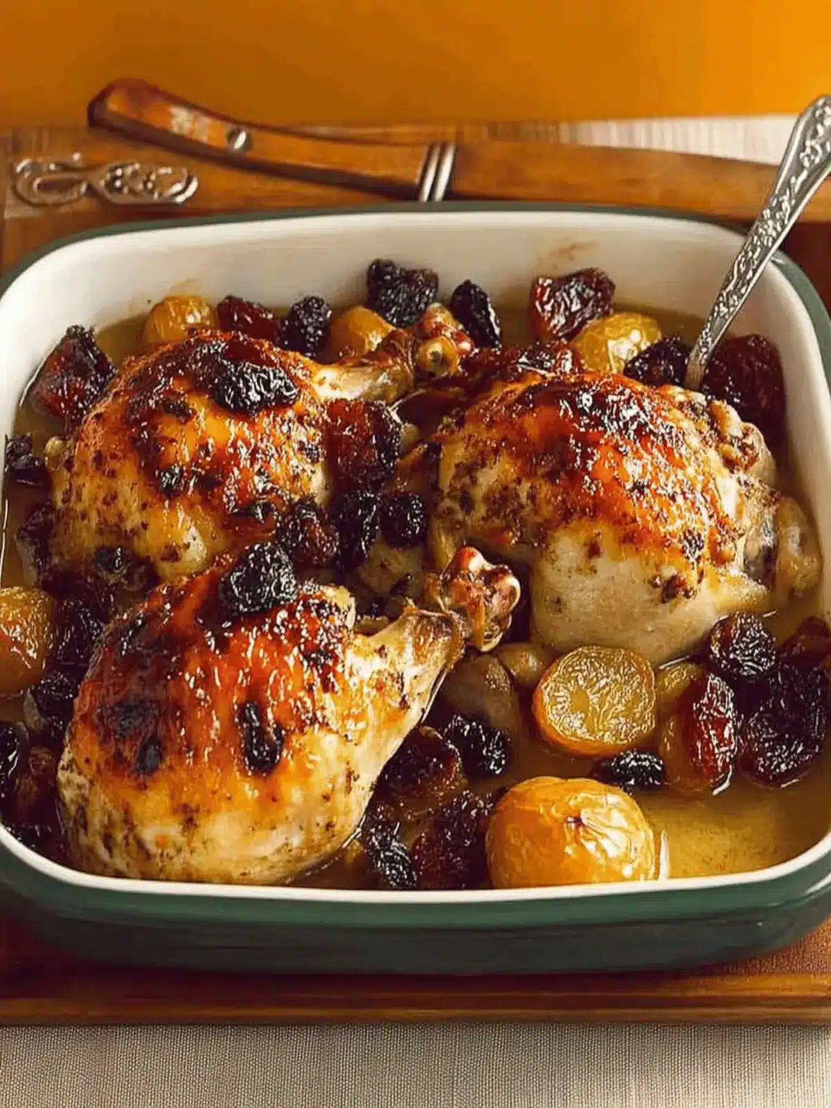 Easy Roast Chicken with Dried Fruit for Festive Flavor Boost 2 Easy Roast Chicken with Dried Fruit