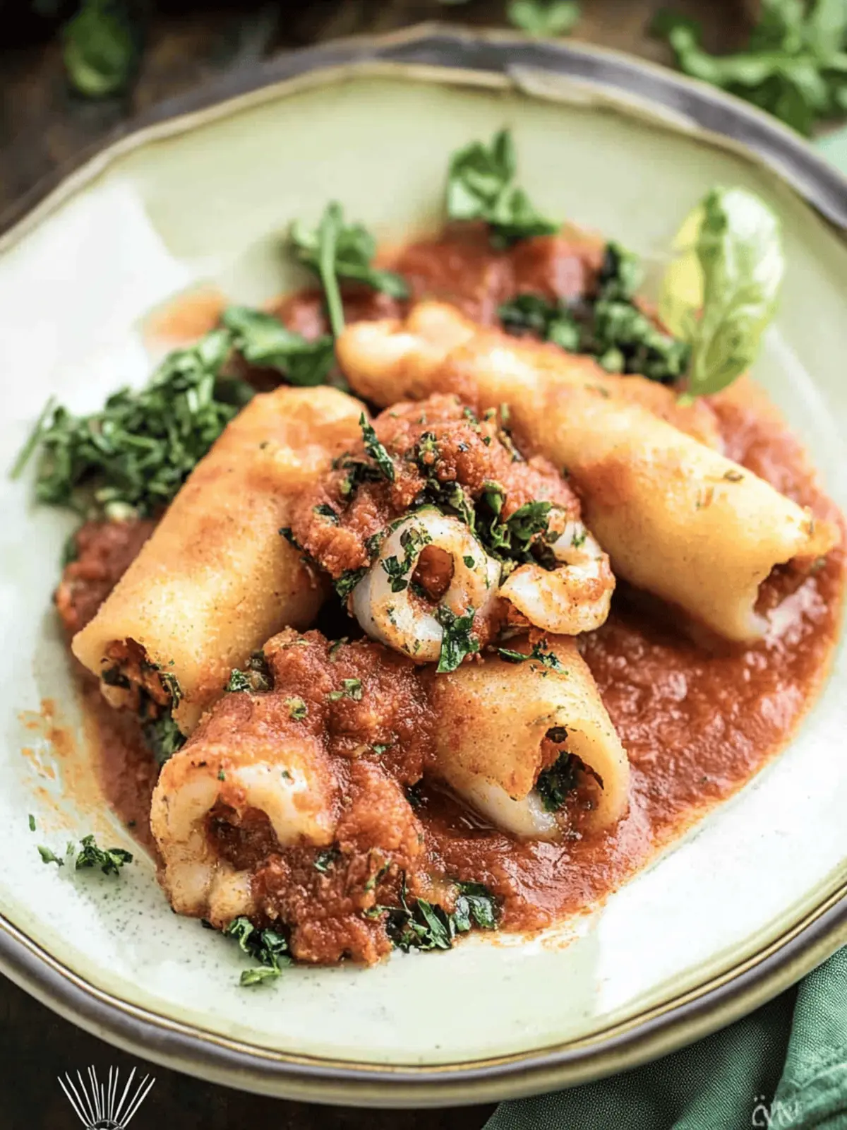 Savory Stuffed Calamari in Rich Tomato Sauce You’ll Love 3 Stuffed Calamari