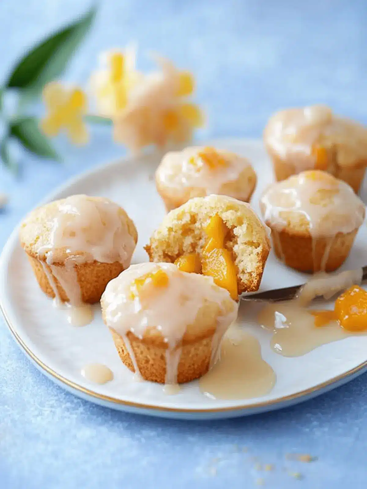 Mango Muffins with Passion Fruit Glaze for Refreshing Summer Vibes 3 Mango Muffins with Passion Fruit Glaze