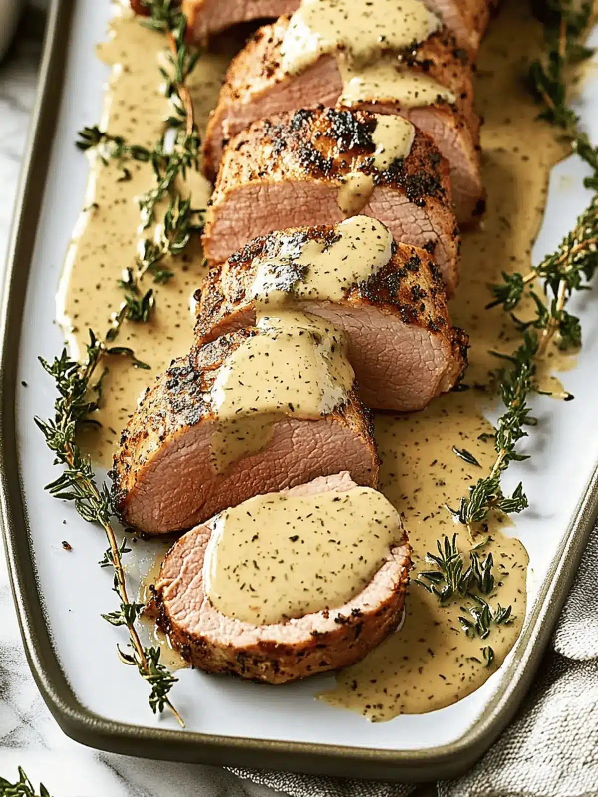 Oven-Baked Pork Tenderloin with Creamy Dijon Sauce Magic 2 Oven-Baked Pork Tenderloin with Dijon Cream Sauce