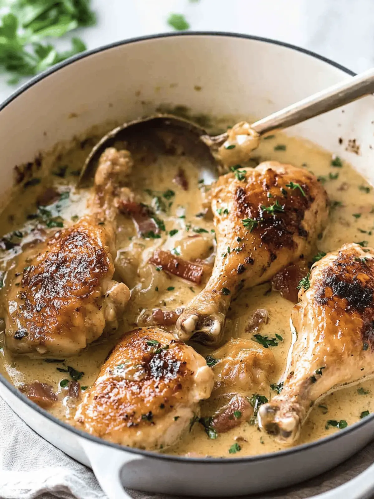 Creamy Chicken in White Wine Sauce: Comfort Food Delight 4 Chicken in White Wine Cream Sauce