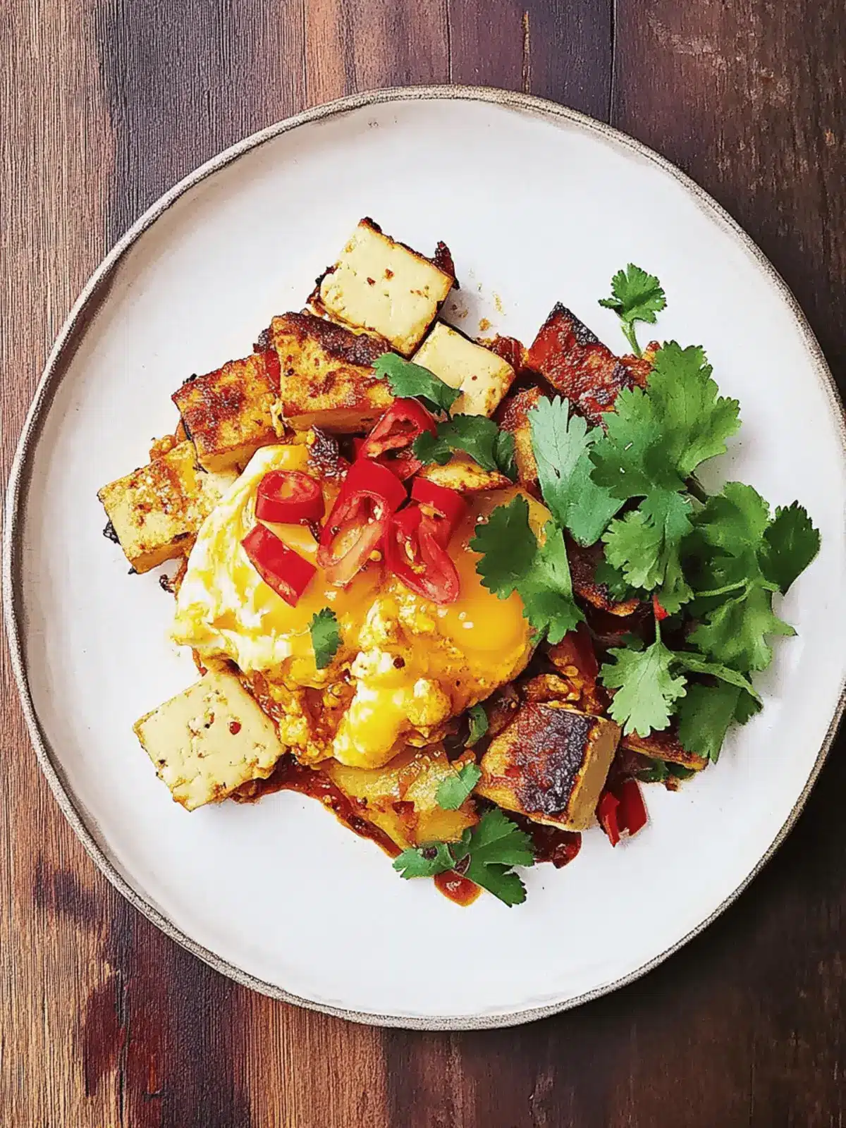 Spicy Tofu & Sweet Pepper Eggs for a Wholesome Breakfast Delight 5 Spicy tofu & sweet pepper eggs