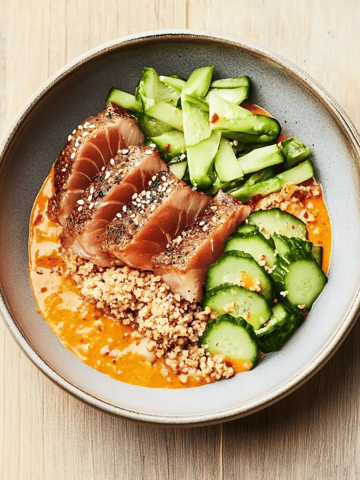 Seared Tuna Kimchi Bowl: A Delicious Twist on Comfort Food 5 Seared tuna kimchi bowl