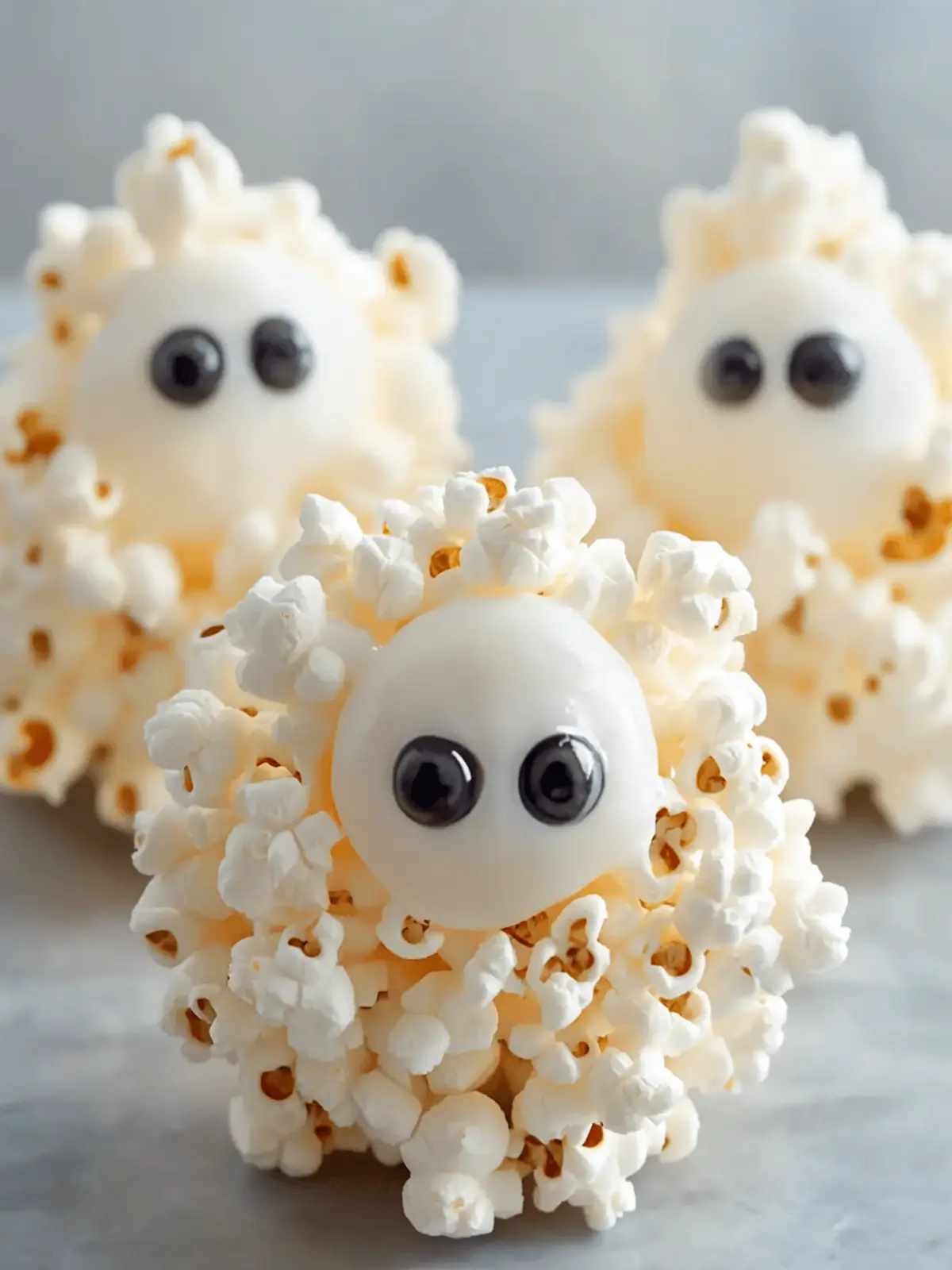 Spooktacular Ghost Popcorn Balls for Fun Family Treats 2 Ghost Popcorn Balls
