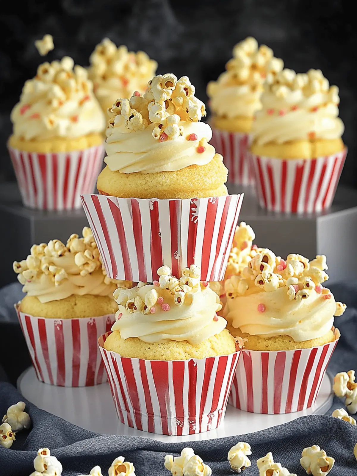 Buttered Popcorn Cupcakes That Bring Movie Night Home! 5 Buttered Popcorn Cupcakes