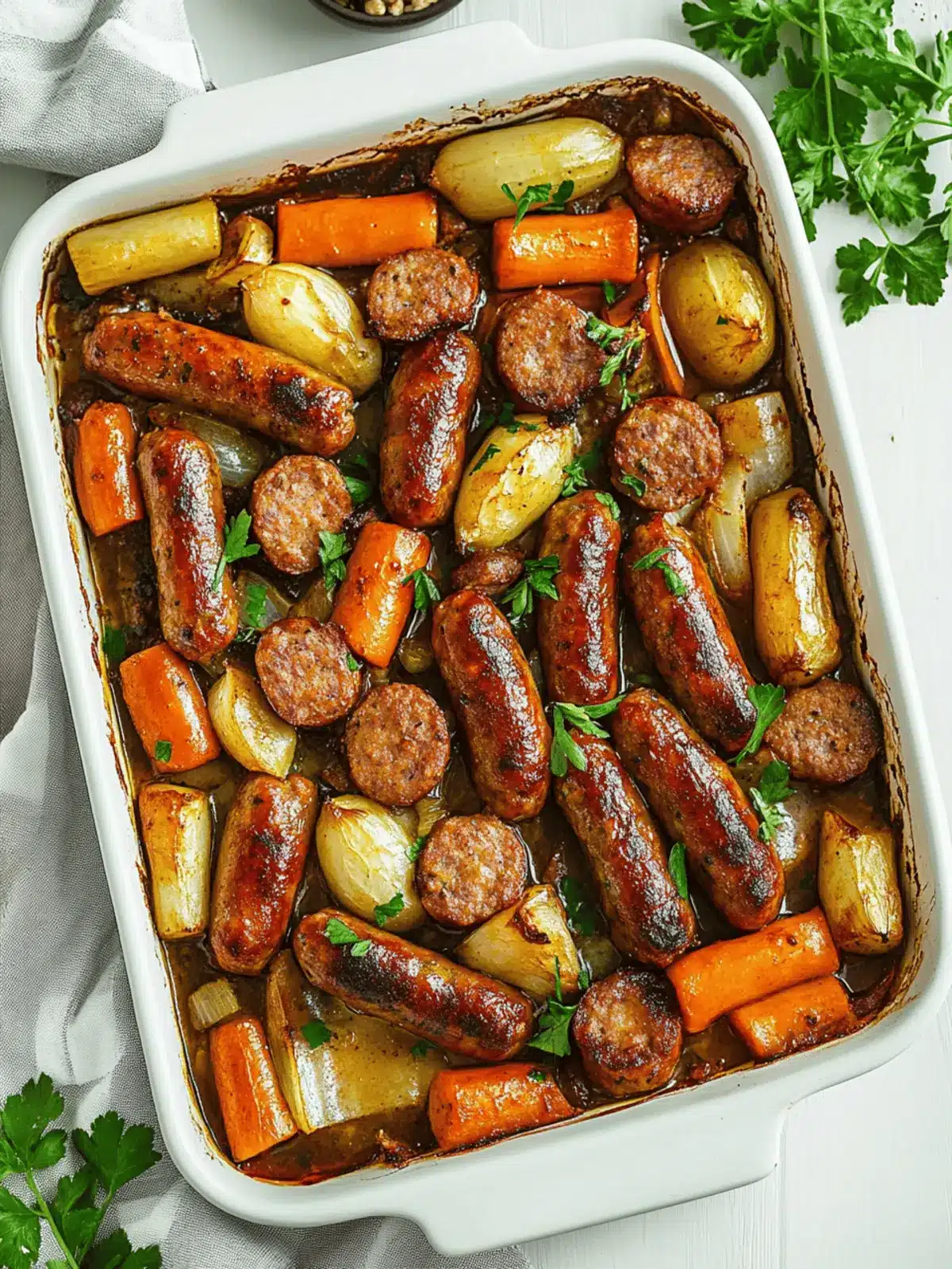 Quick Pork Sausage Tray Bake: Effortless Family Favorite Dinner 3 Quick Pork Sausage Tray Bake