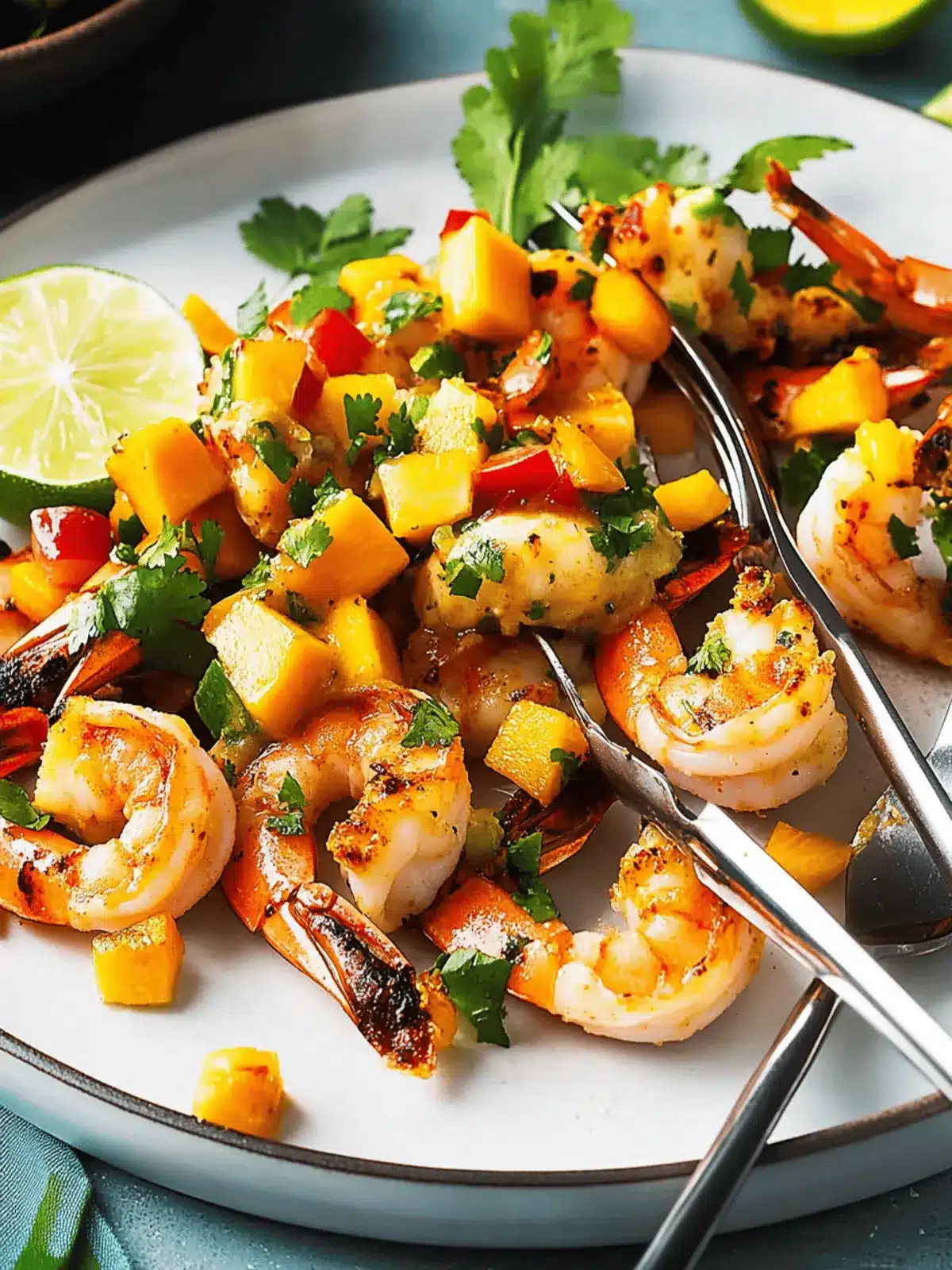 Chilli Lime Prawns with Tangy Mango Salsa for BBQ Bliss 2 Chilli Lime Prawns with Tangy Mango Salsa