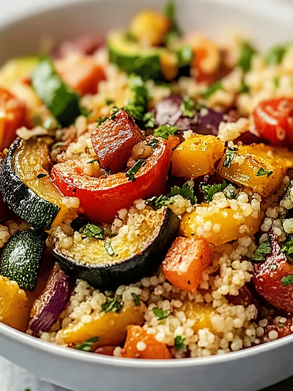 Vibrant Roasted Vegetable Couscous Bowl for Your Happy Table 3 Vibrant Roasted Vegetable Couscous Bowl
