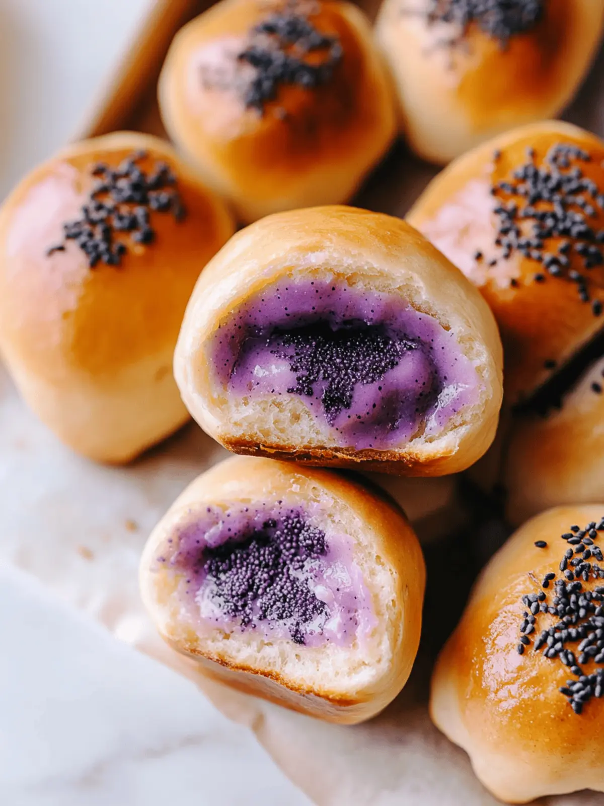 Fluffy Ube Buns with Sweet Coconut Filling You’ll Love 5 Ube Buns