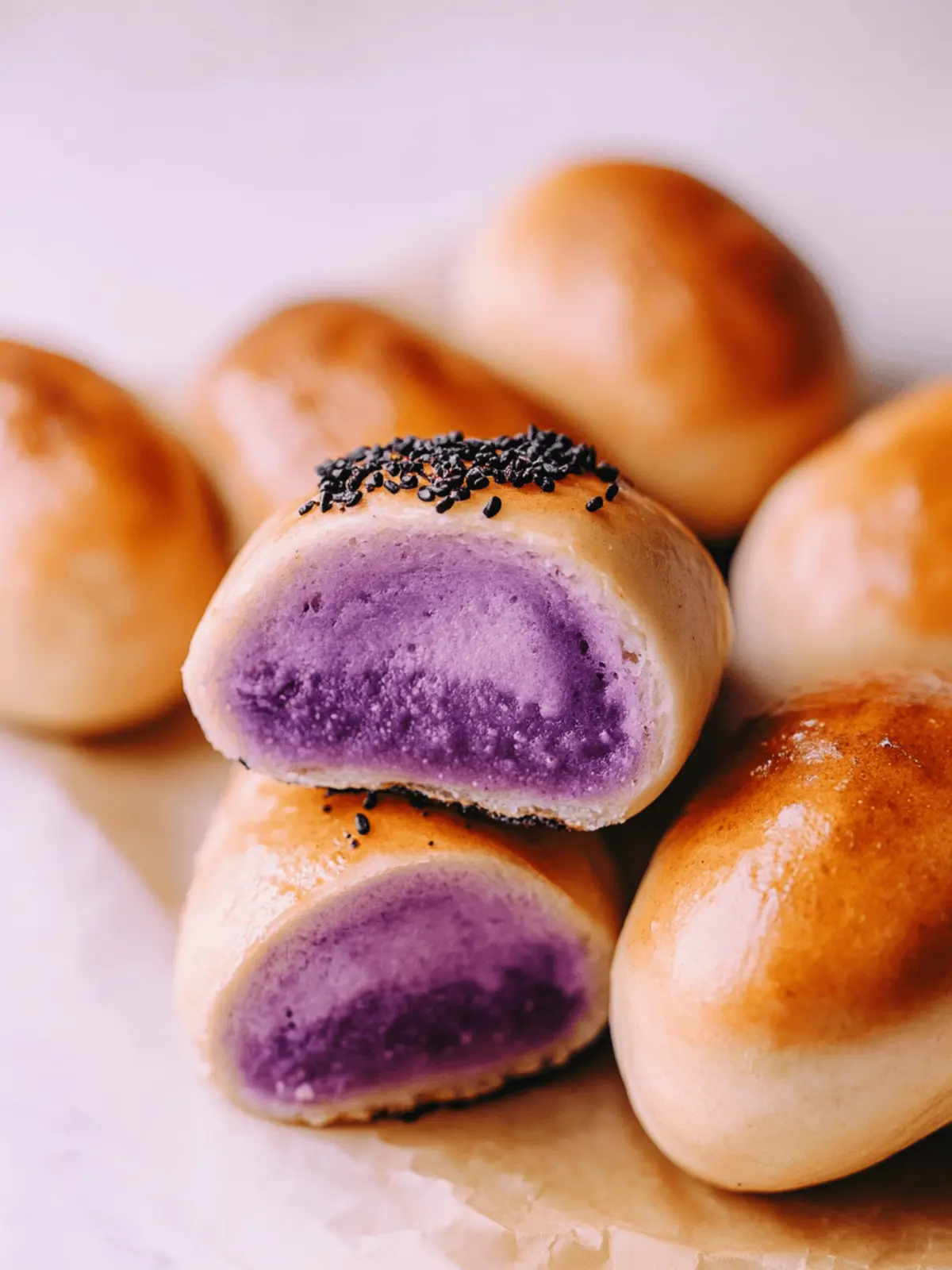 Fluffy Ube Buns with Sweet Coconut Filling You’ll Love 4 Ube Buns