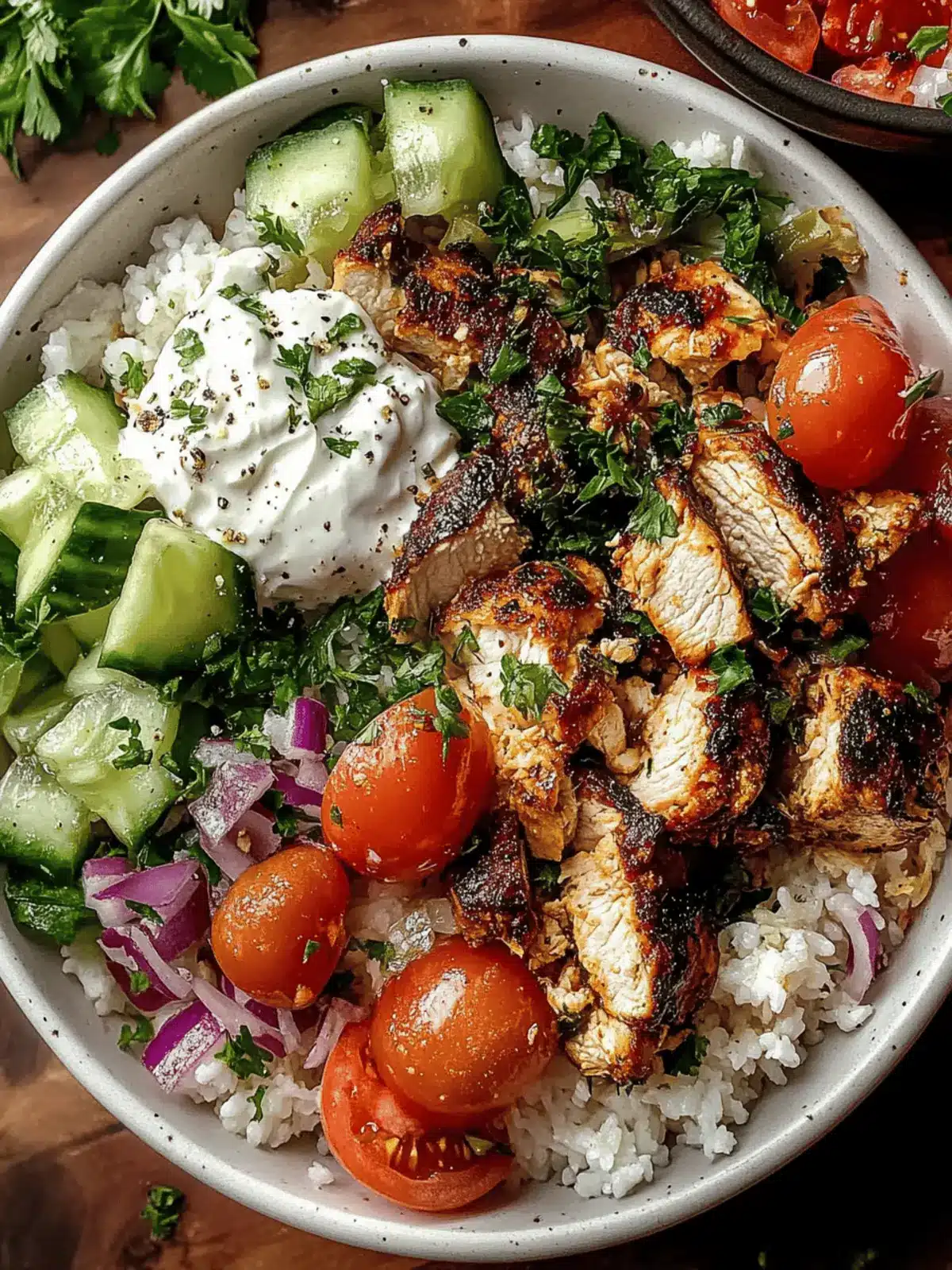 Greek Chicken Gyro Bowls: Fresh Flavors in Every Bite 3 Greek Chicken Gyro Bowls