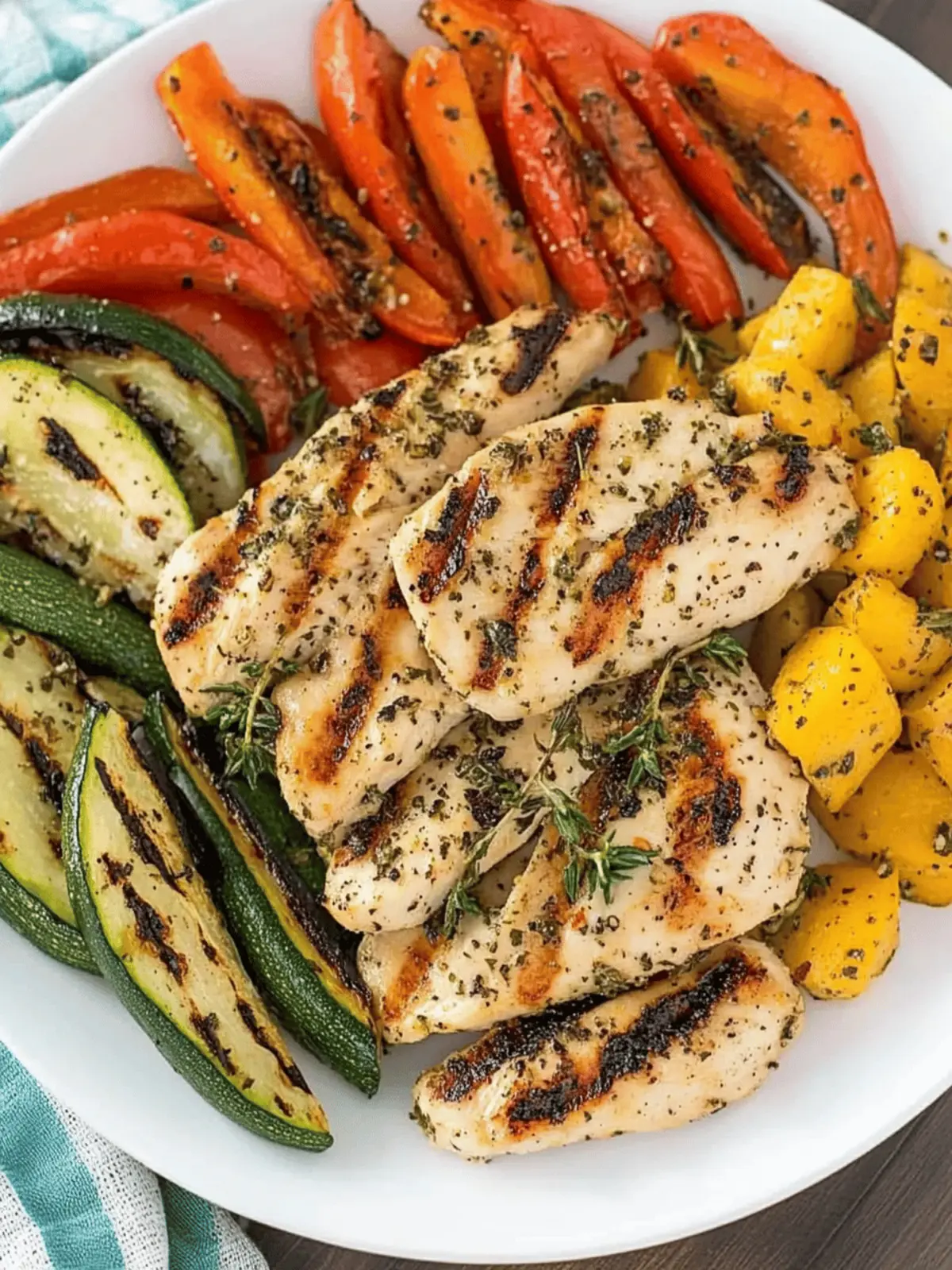 Grilled Garlic and Herb Chicken and Veggies for Busy Nights 2 Grilled Garlic and Herb Chicken and Veggies
