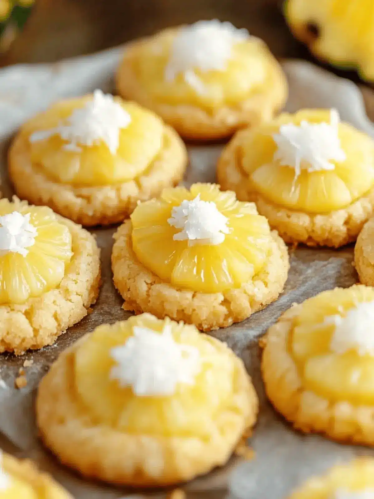 Easy Hawaiian Pineapple Coconut Thumbprint Cookies for Paradise Bliss 4 Easy Hawaiian Pineapple Coconut Thumbprint Cookies