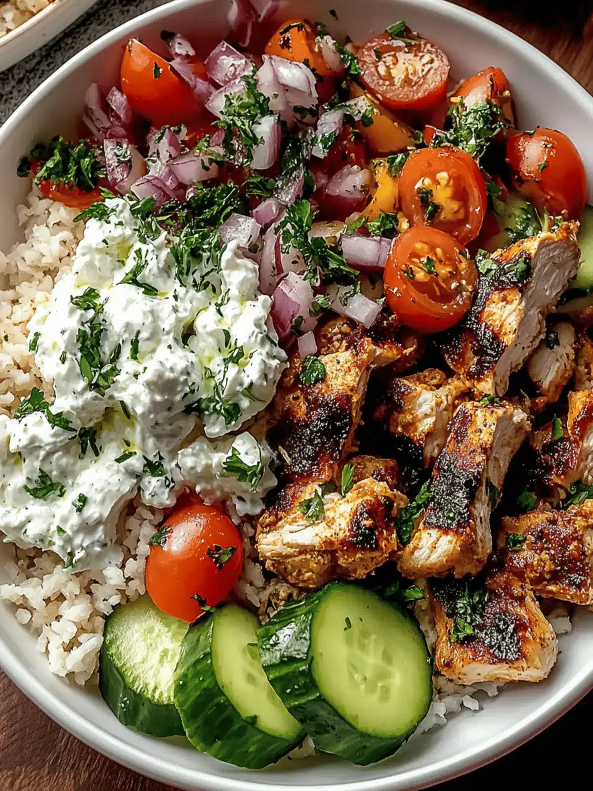 Greek Chicken Gyro Bowls: Fresh Flavors in Every Bite 5 Greek Chicken Gyro Bowls