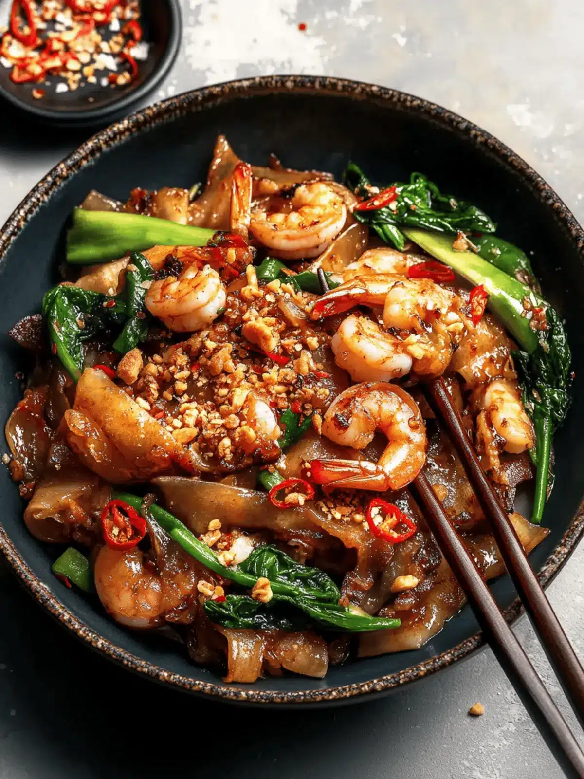 Savory Garlic Prawn Pad See Ew in Just 15 Minutes! 4 Garlic Prawn Pad See Ew