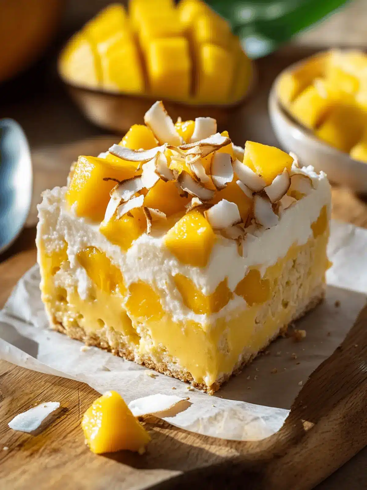 Mango Coconut Bread Pudding for a Tropical Dessert Escape 2 Mango Coconut Bread Pudding
