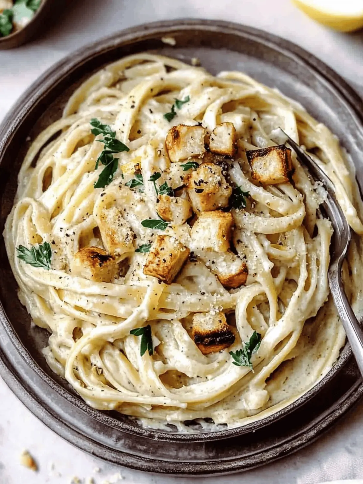 Creamy Tahini Pasta with Lemon and Garlic – A Vegan Game Changer 4 Creamy Tahini Pasta with Lemon and Garlic
